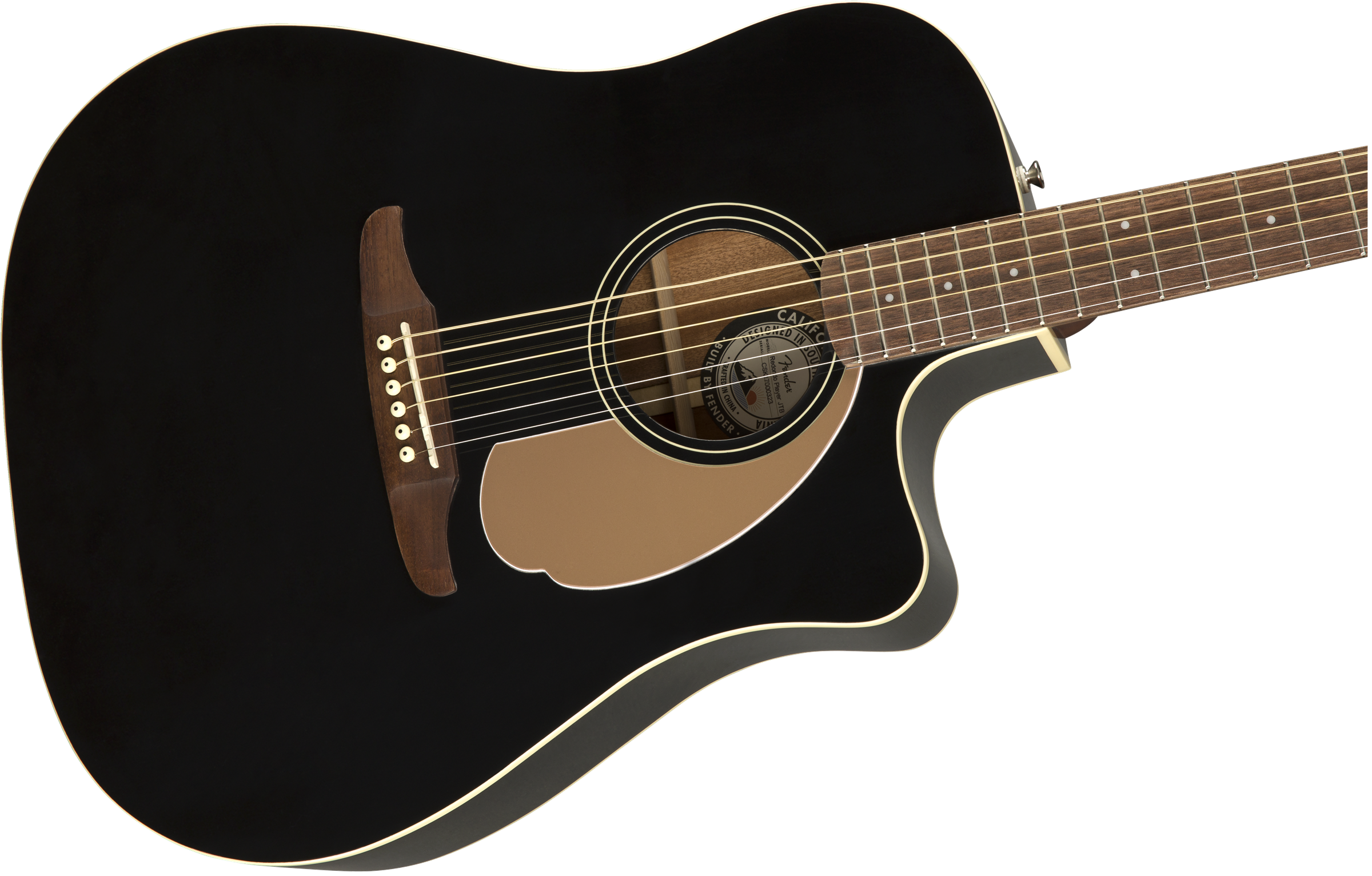Fender® Redondo Player, Walnut Fingerboard, Jetty Black