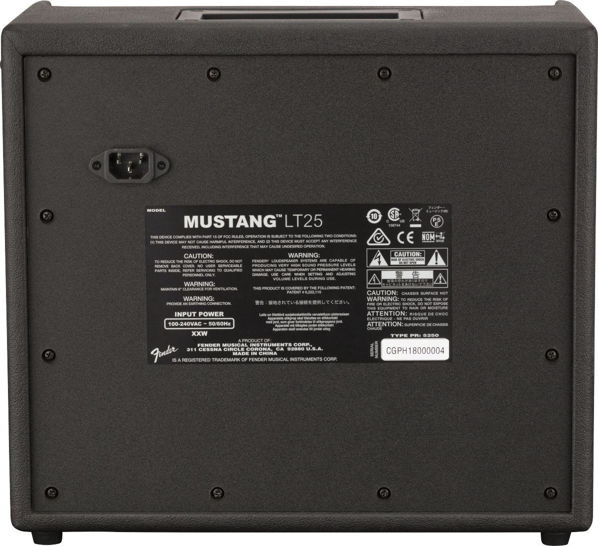 Fender® Mustang™ LT25, 230V EU