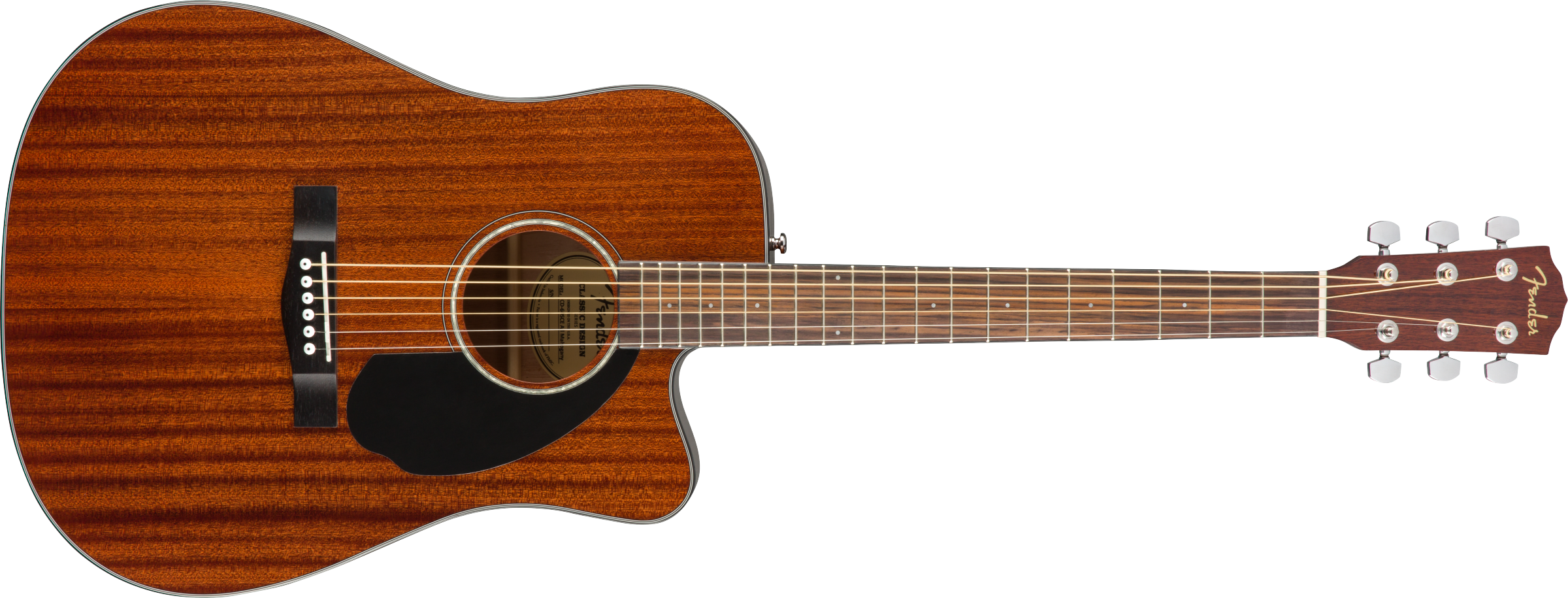 Fender® CD-60SCE Dreadnought, Walnut Fingerboard, All-Mahogany