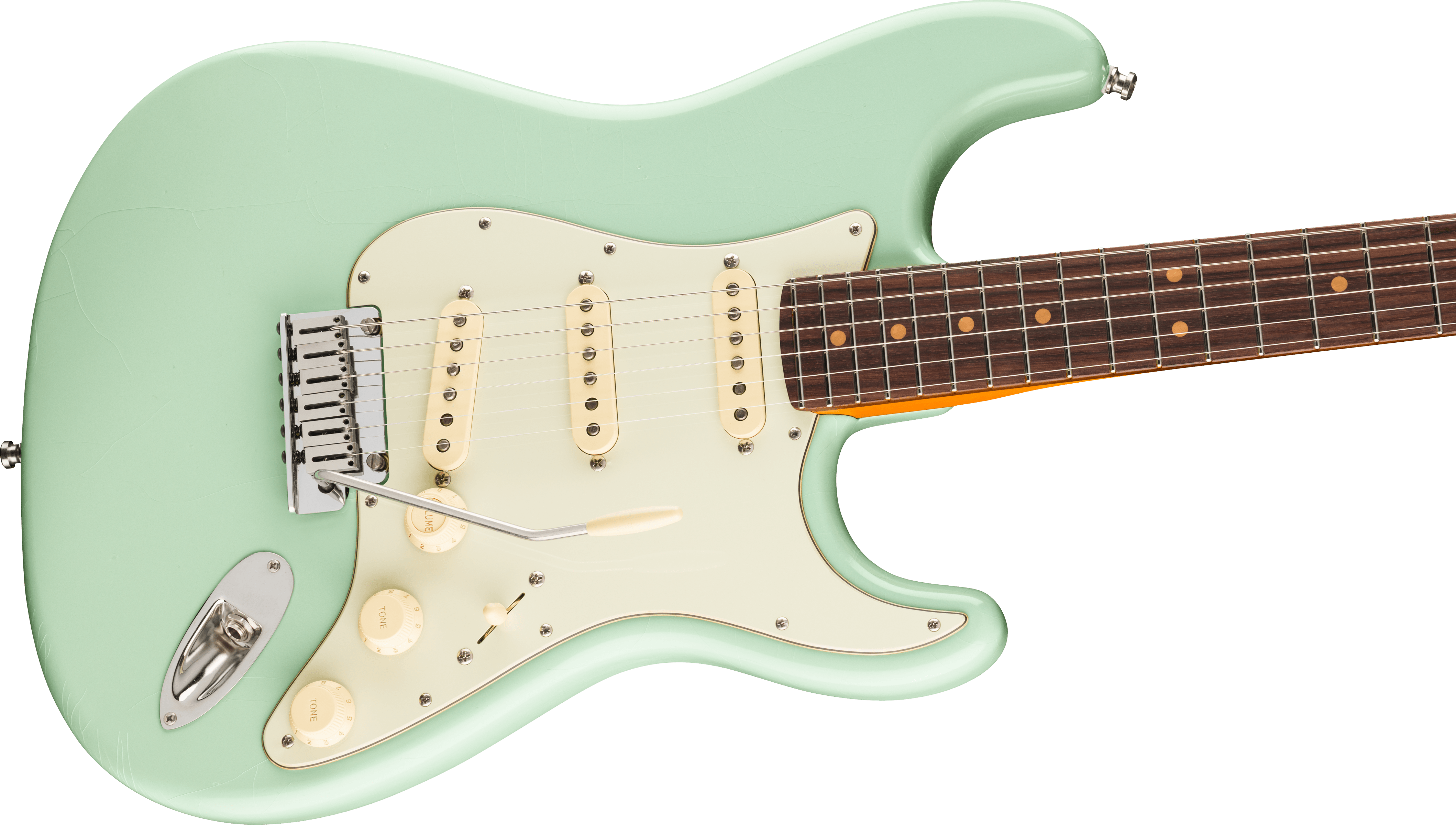 Fender® American Ultra Luxe Vintage '60s Stratocaster®, Rosewood Fingerboard, Surf Green