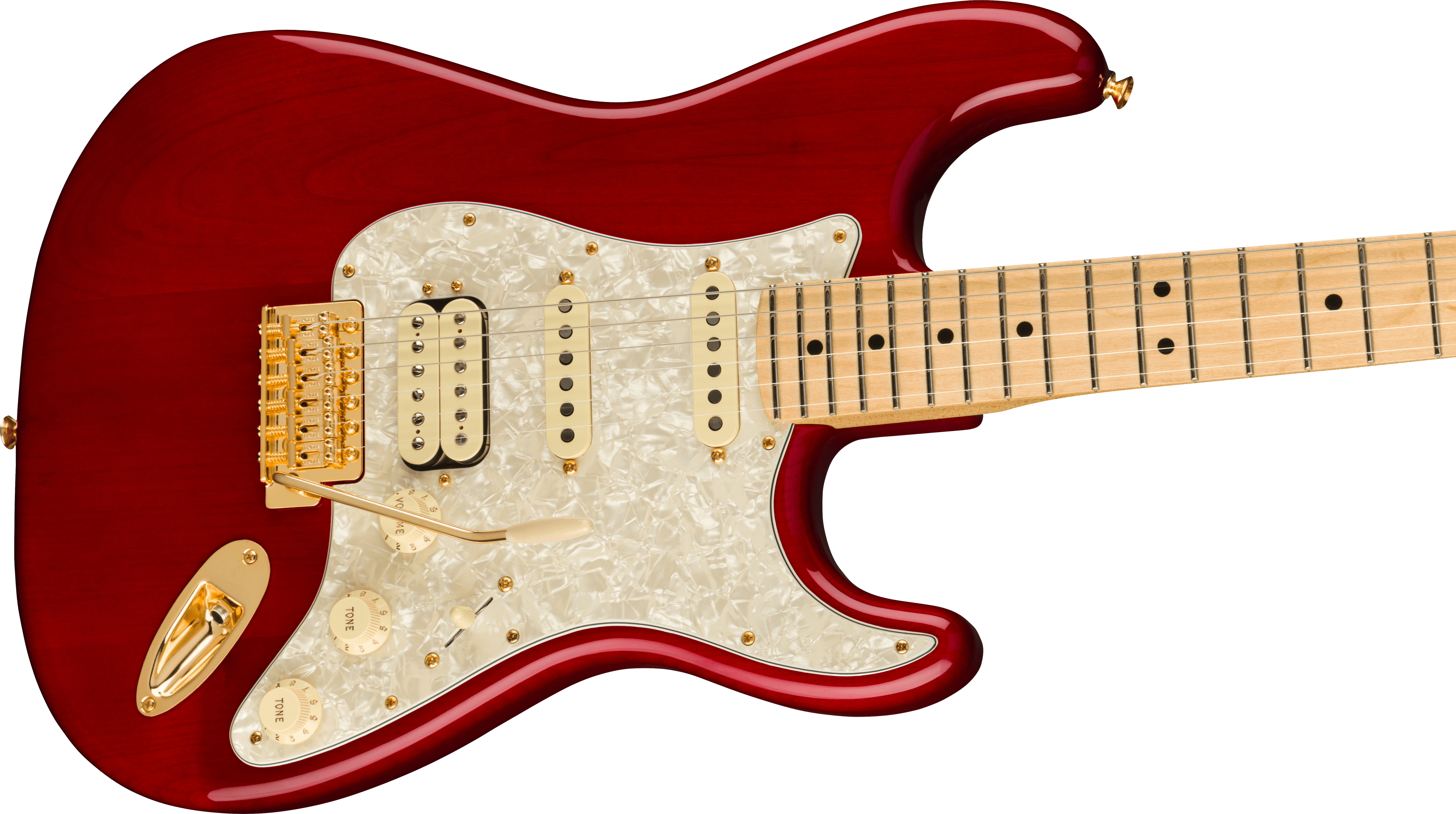 Fender® Tash Sultana Stratocaster®, Maple Fingerboard, Transparent Cherry