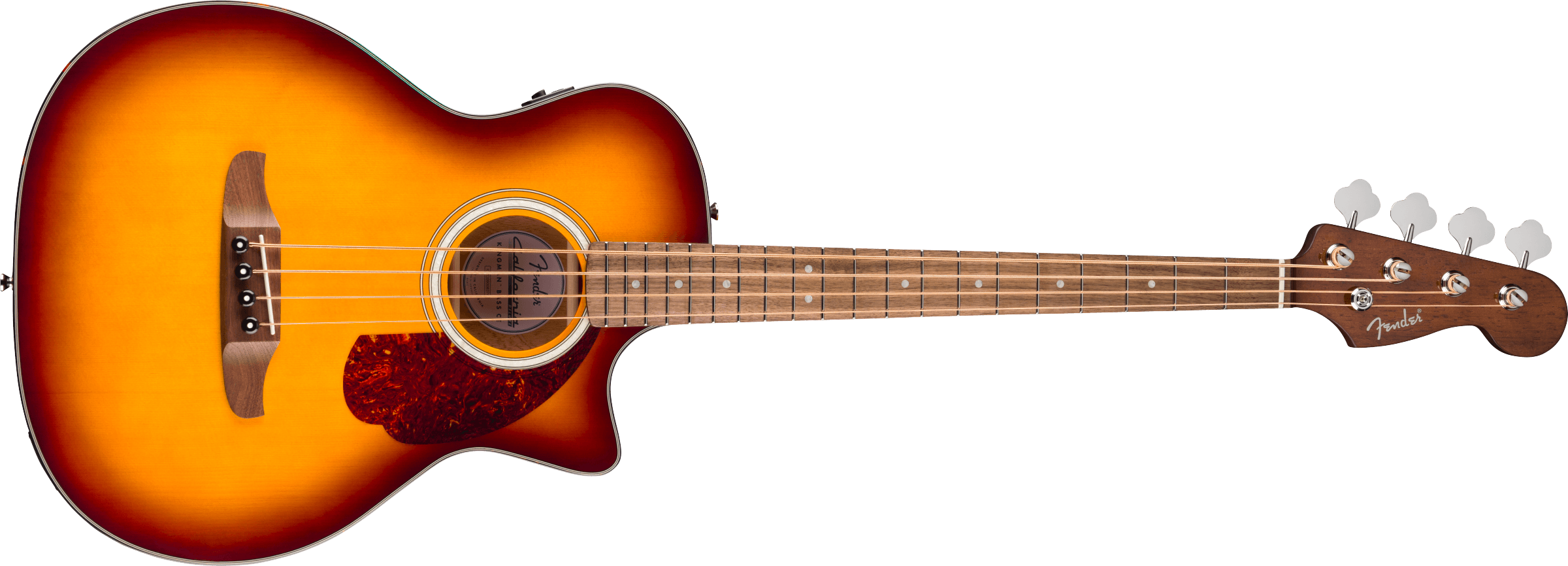 Fender® California Deluxe Kingman™ Bass CE, Walnut Fingerboard, Honey Sunburst