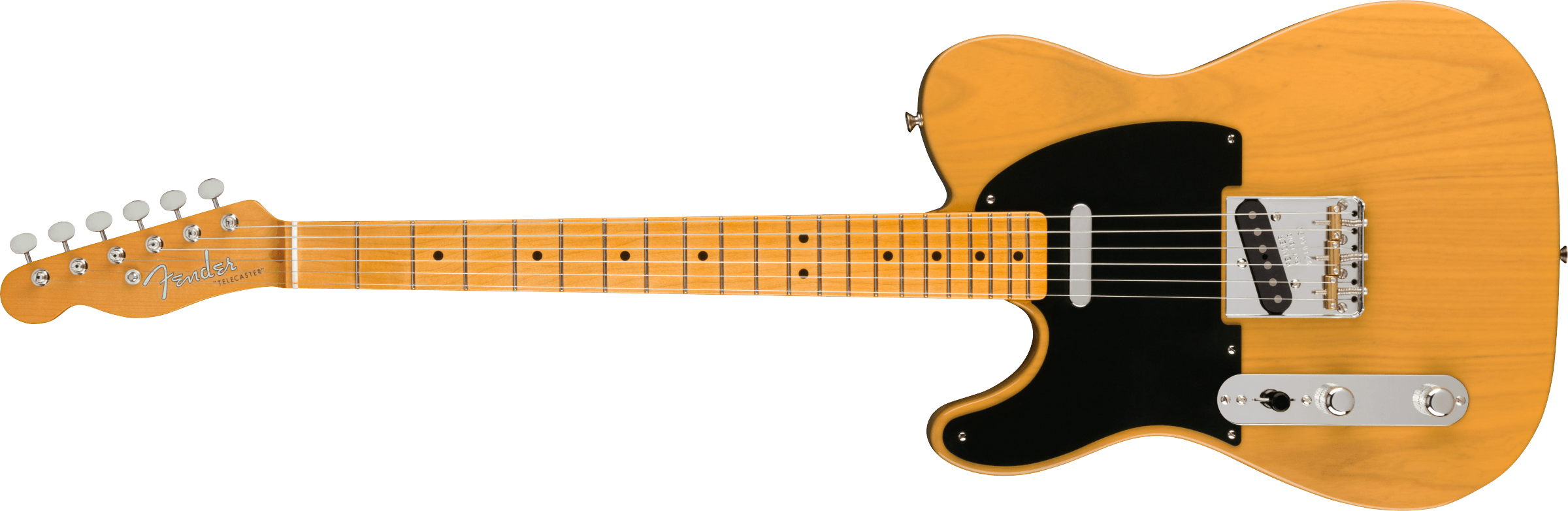 Fender® American Vintage II 1951 Telecaster® Left-Hand, Maple Fingerboard, Butterscotch Blonde