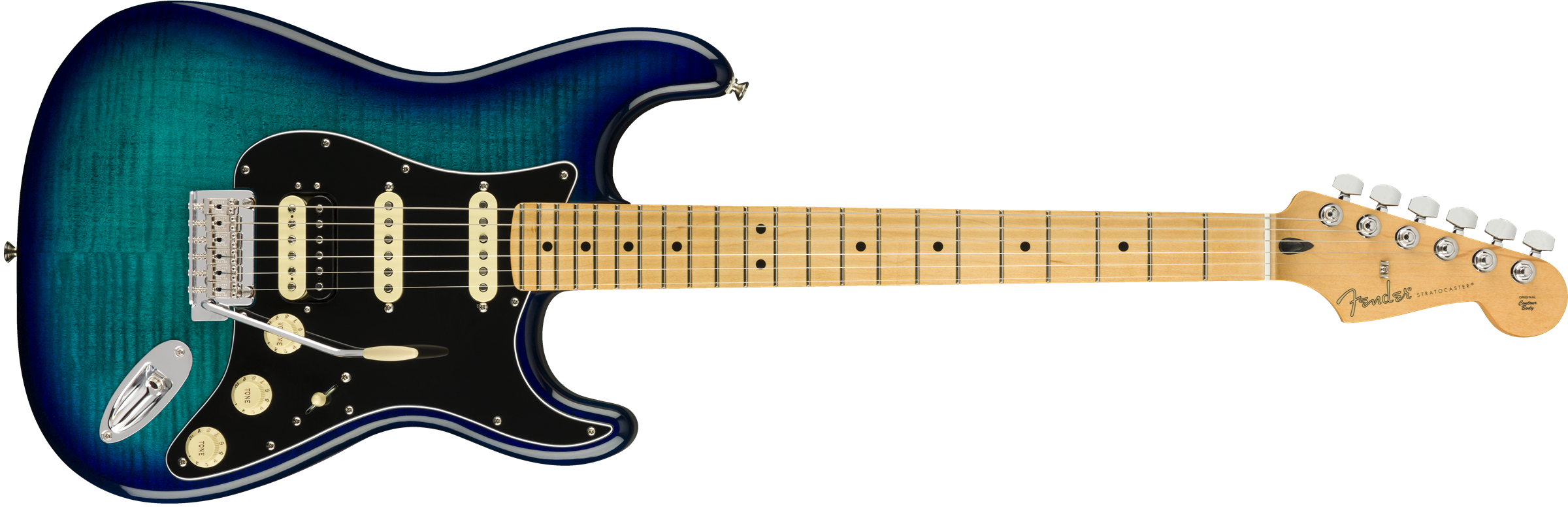 Fender® Limited Edition Player Stratocaster® HSS Plus Top, Maple Fingerboard, Blue Burst Flame
