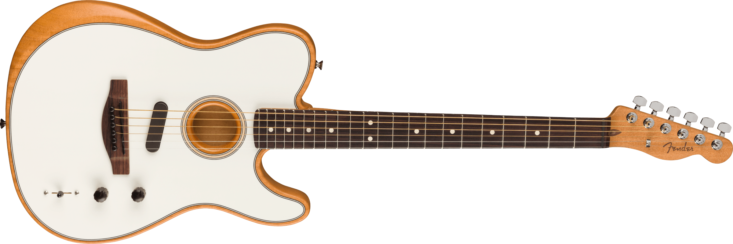 Fender® Acoustasonic® Player Telecaster®, Rosewood Fingerboard, Arctic White