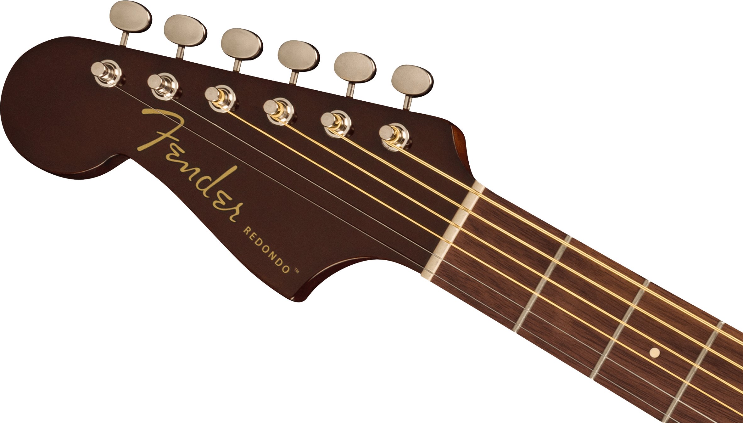 Fender® Redondo Player Left-Handed, Walnut Fingerboard, Gold Pickguard, Natural