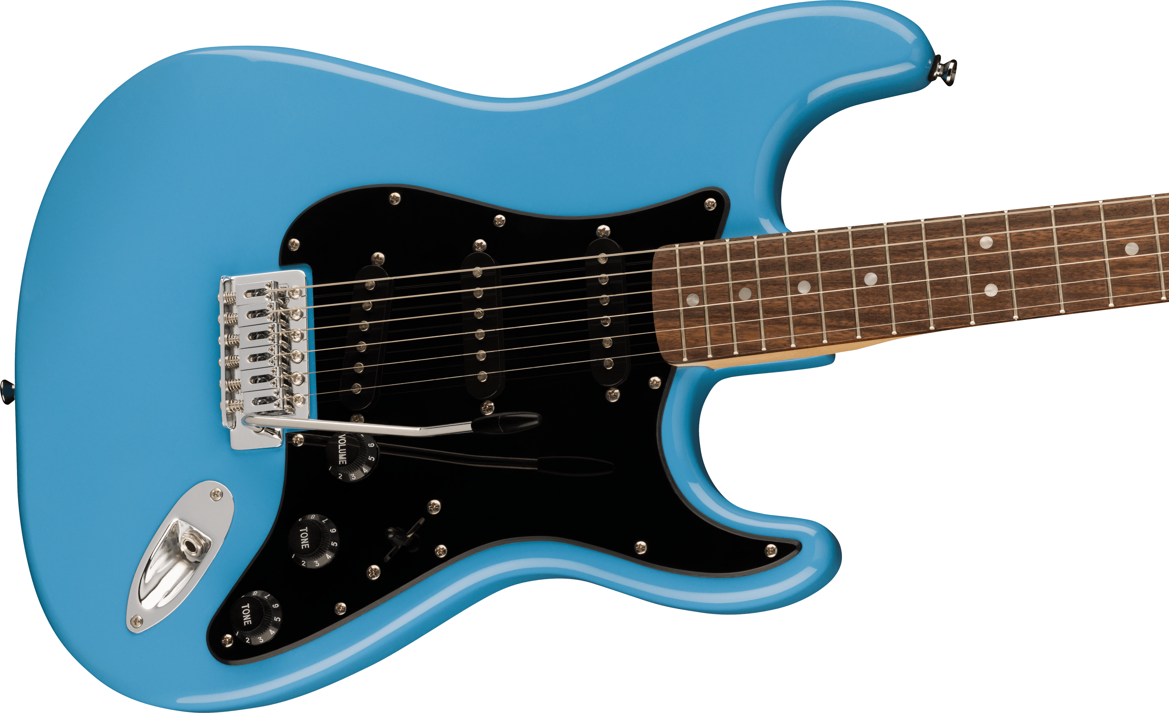 Squier® Sonic® Stratocaster®, Laurel Fingerboard, Black Pickguard, California Blue