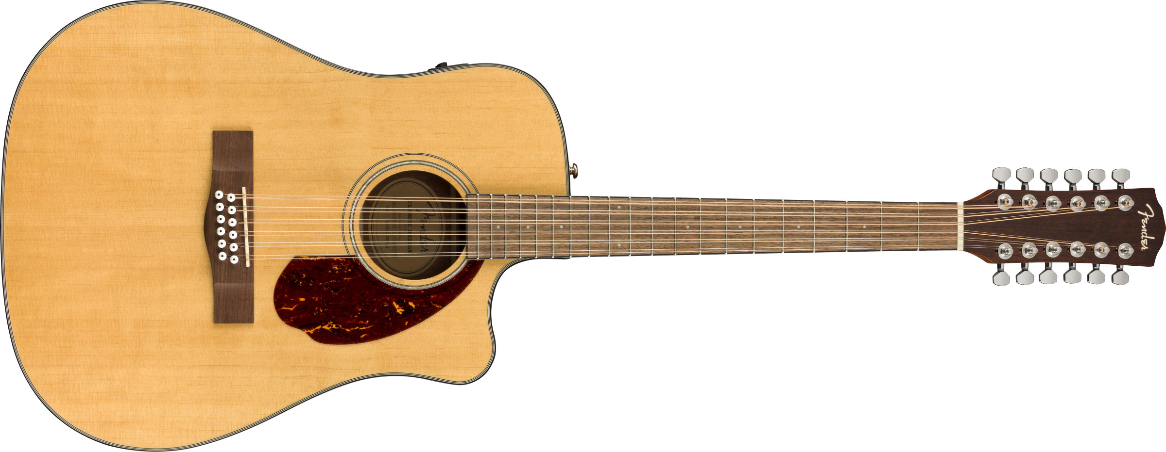 Fender® CD-140SCE 12-String, Walnut Fingerboard, Natural w/Case