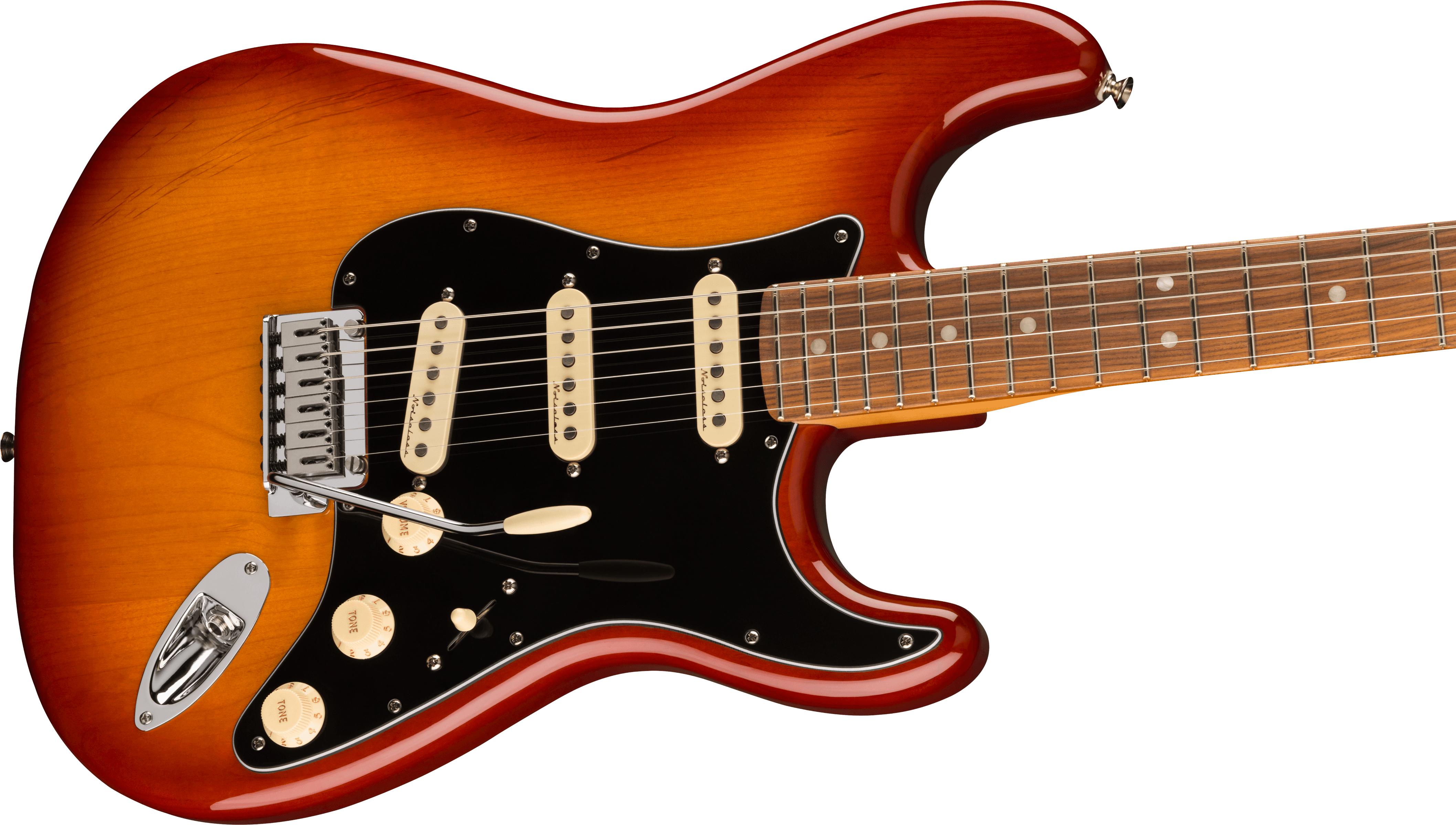 Fender® Player Plus Stratocaster®, Pau Ferro Fingerboard, Sienna Sunburst