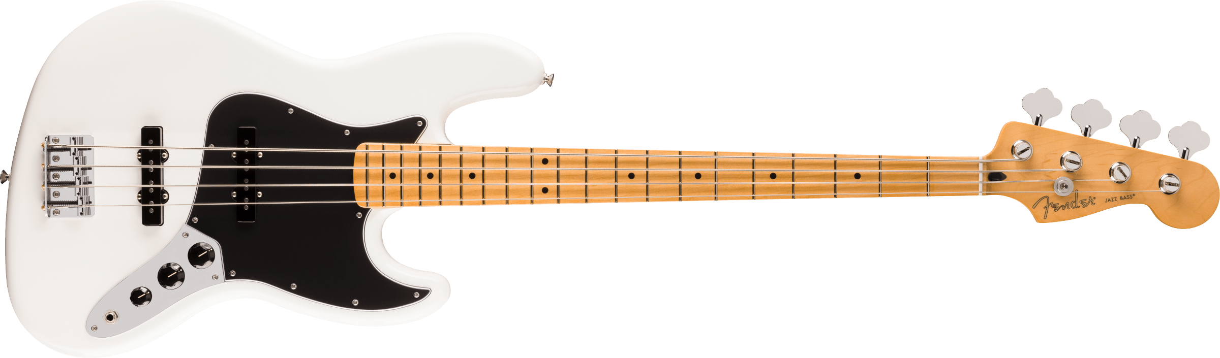 Fender® Player II Jazz Bass®, Maple Fingerboard, Polar White
