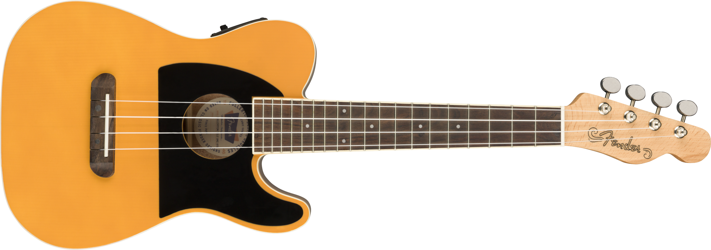 Fender® Fullerton Tele® Uke, Butterscotch Blonde