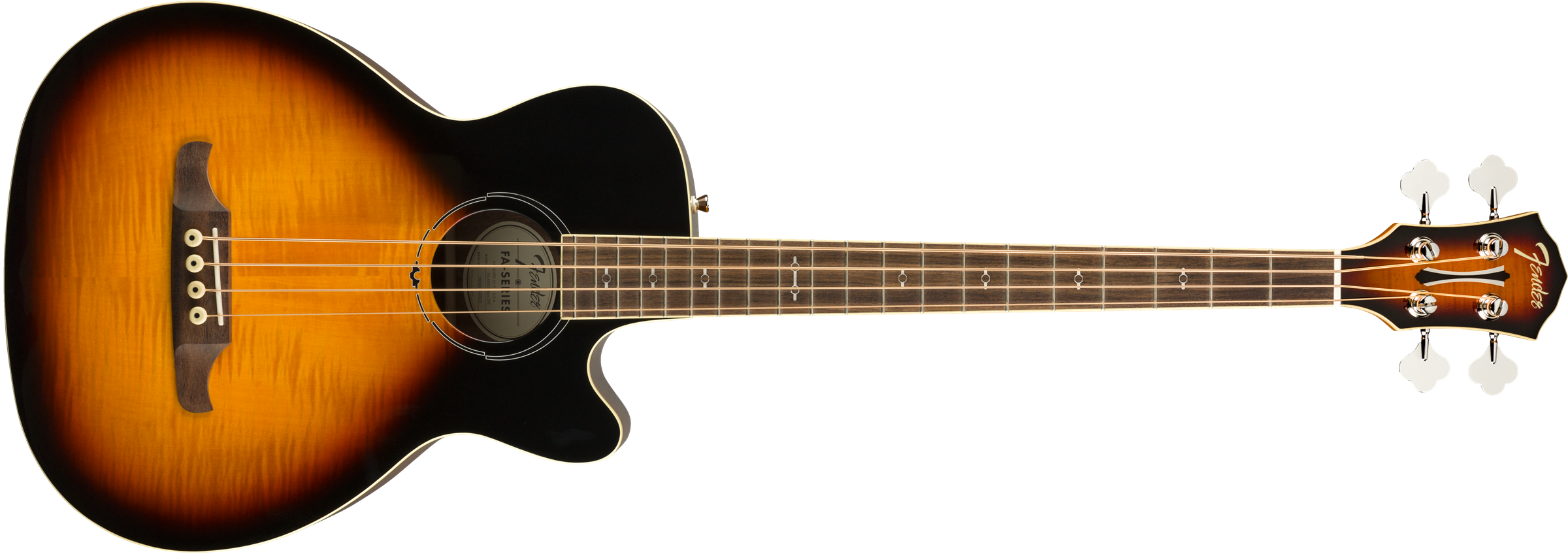 Fender® FA-450CE Bass, Laurel Fingerboard, 3-Color Sunburst