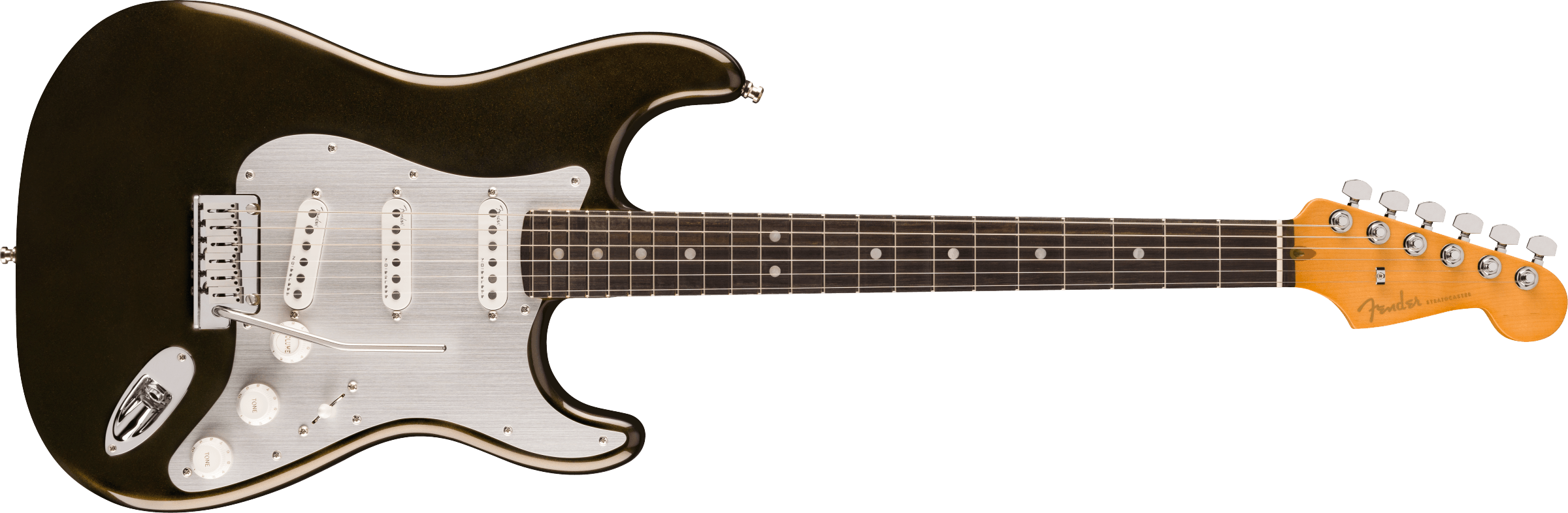 Fender® American Ultra II Stratocaster®, Ebony Fingerboard, Texas Tea