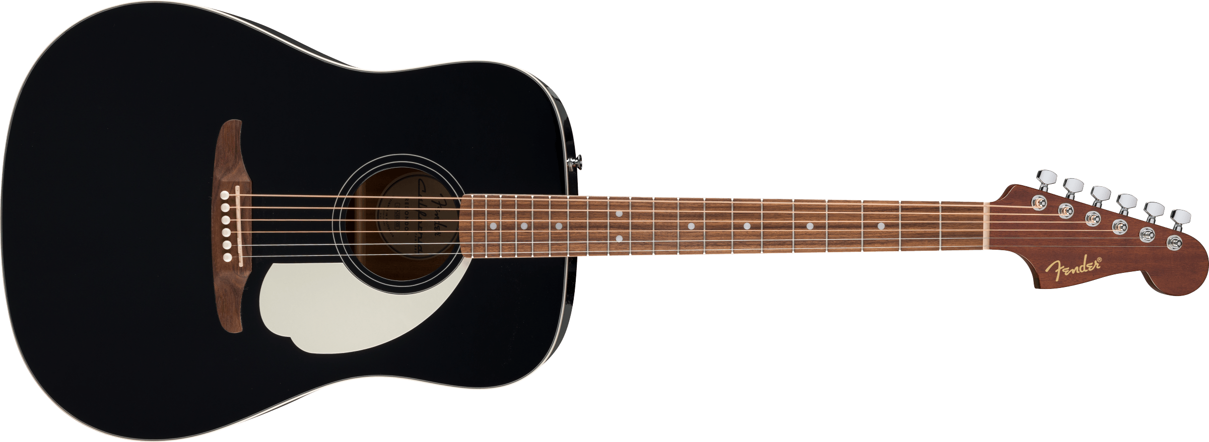 Fender® California Standard Redondo™, Spruce Top, Ivory Pickguard, Black