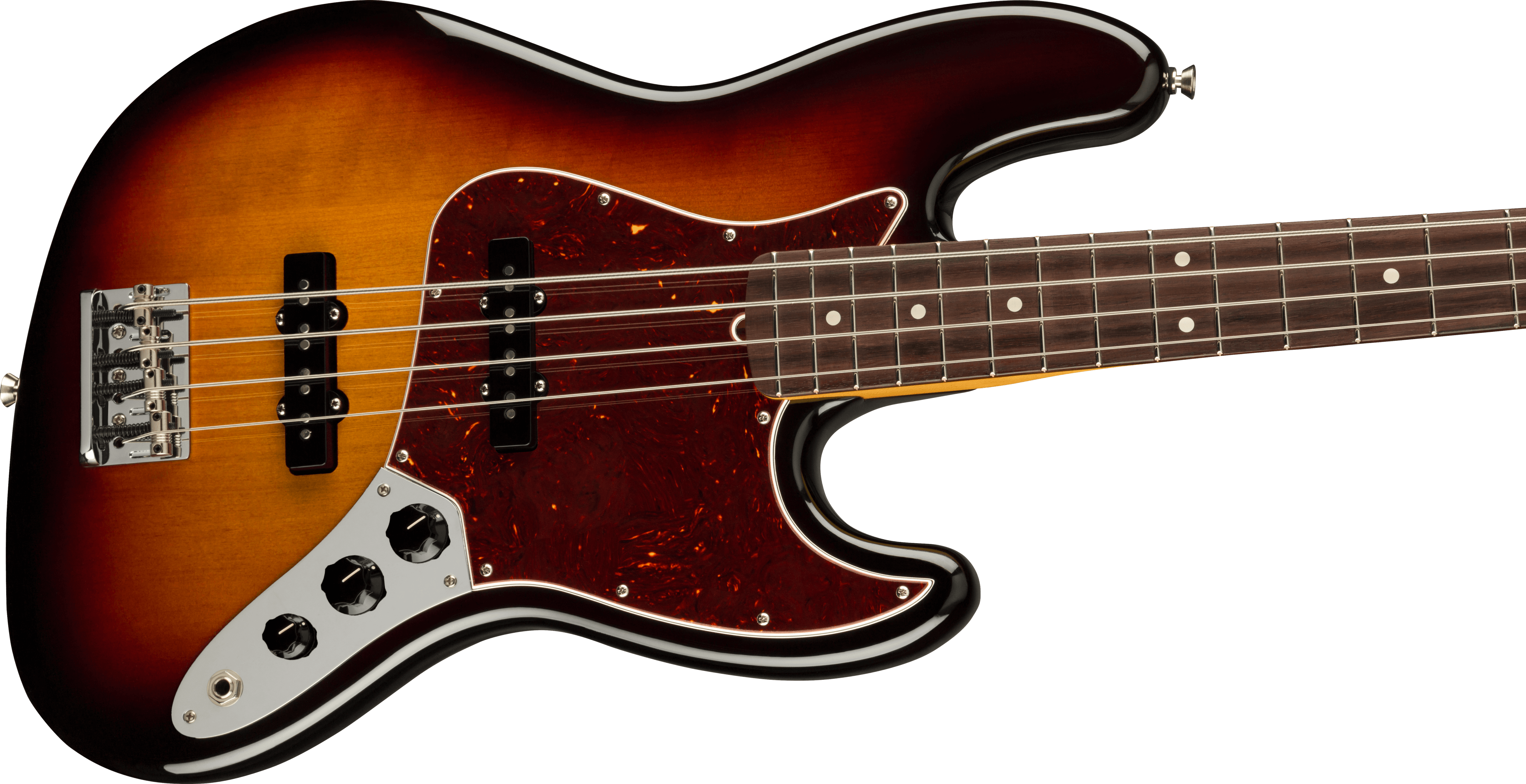 Fender® American Professional II Jazz Bass®, Rosewood Fingerboard, 3-Color Sunburst