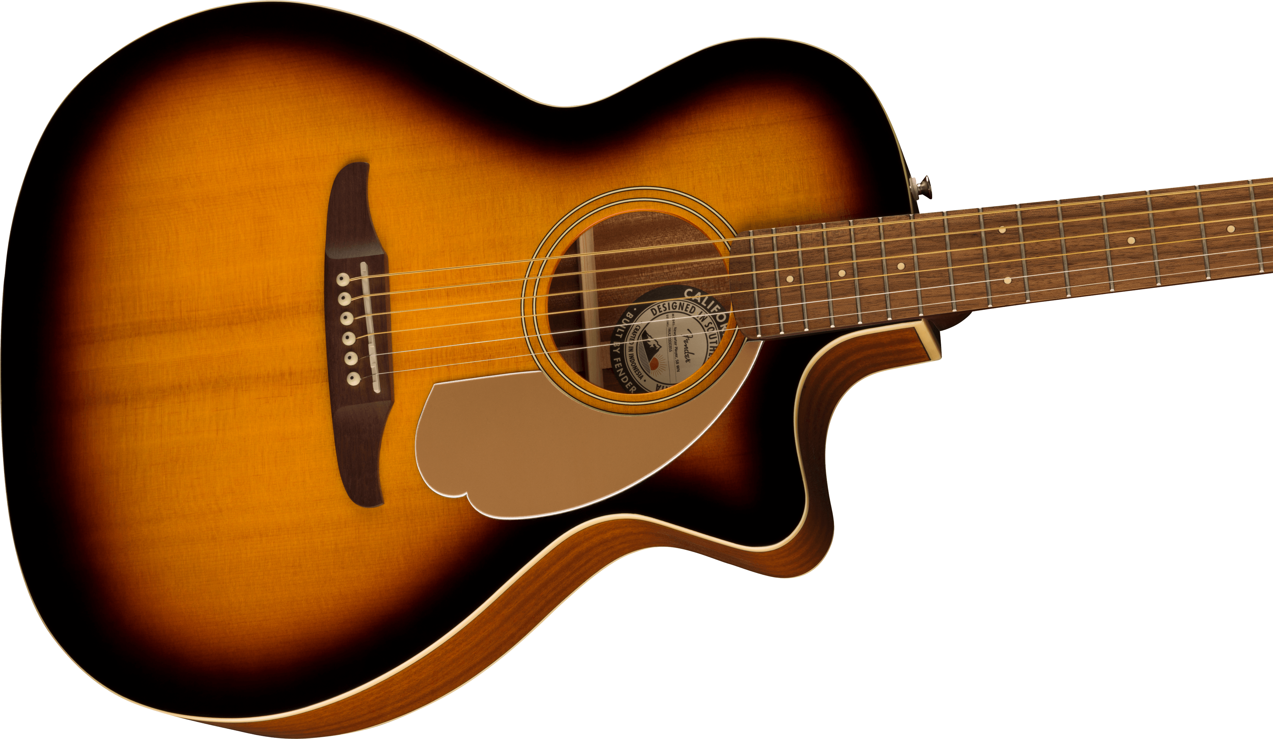 Fender® Newporter Player, Walnut Fingerboard, Gold Pickguard, Sunburst