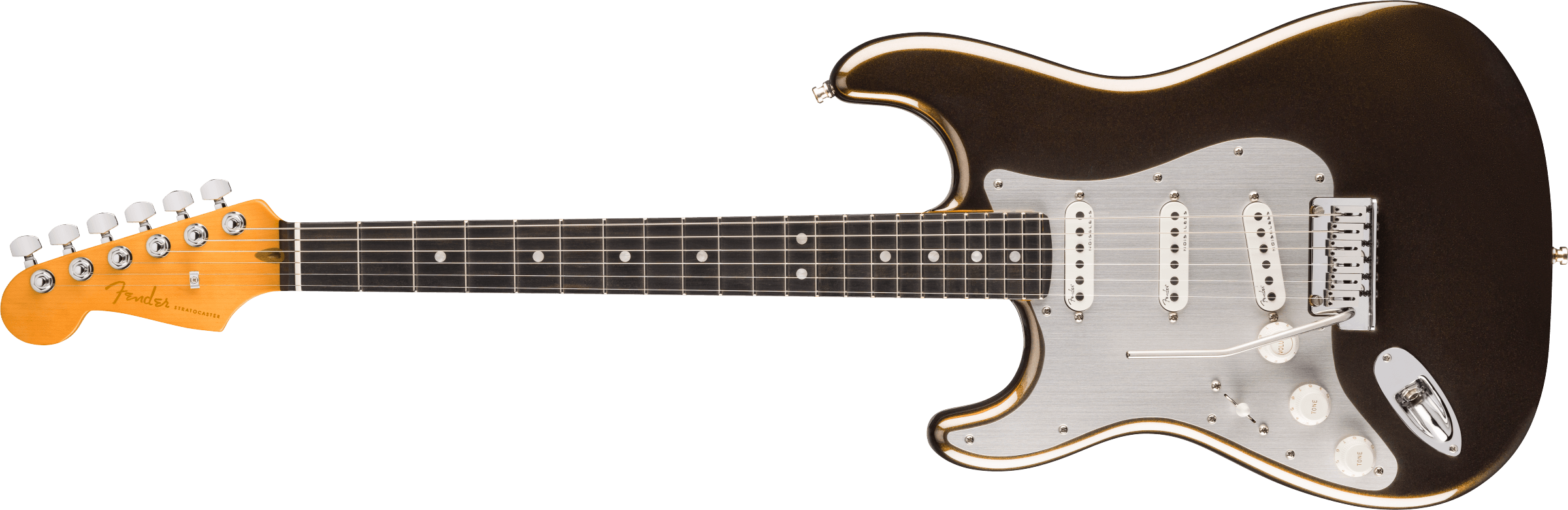 Fender® American Ultra II Stratocaster® Left-Hand, Ebony Fingerboard, Texas Tea