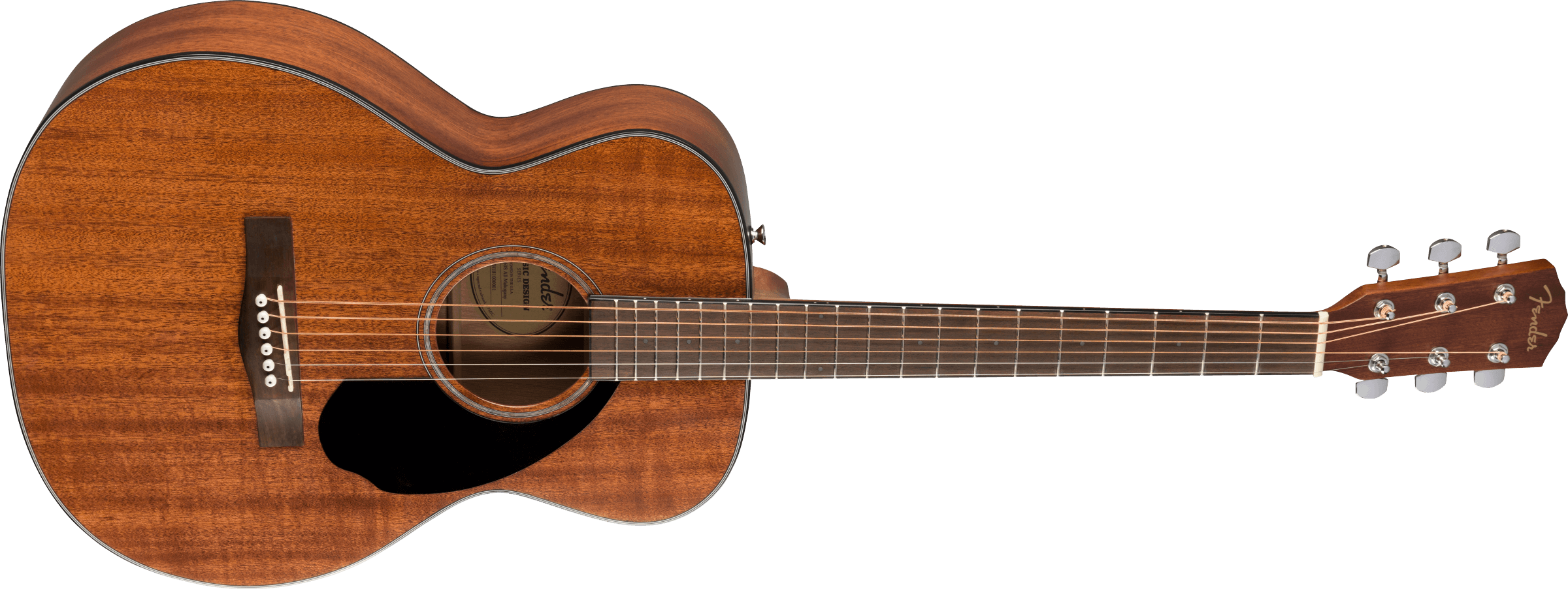 Fender® CC-60S All-Mahogany Concert, Walnut Fingerboard, Natural