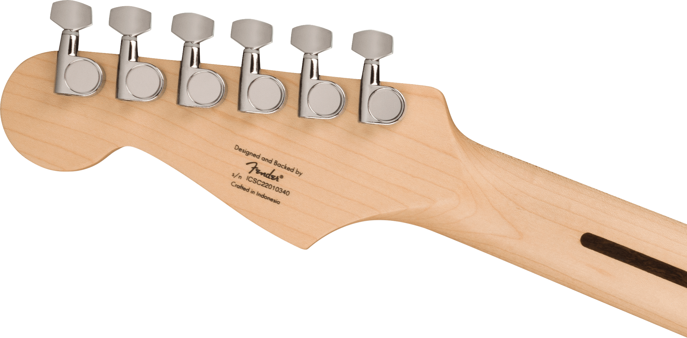 Squier® Sonic® Stratocaster®, Maple Fingerboard, White Pickguard, 2-Color Sunburst