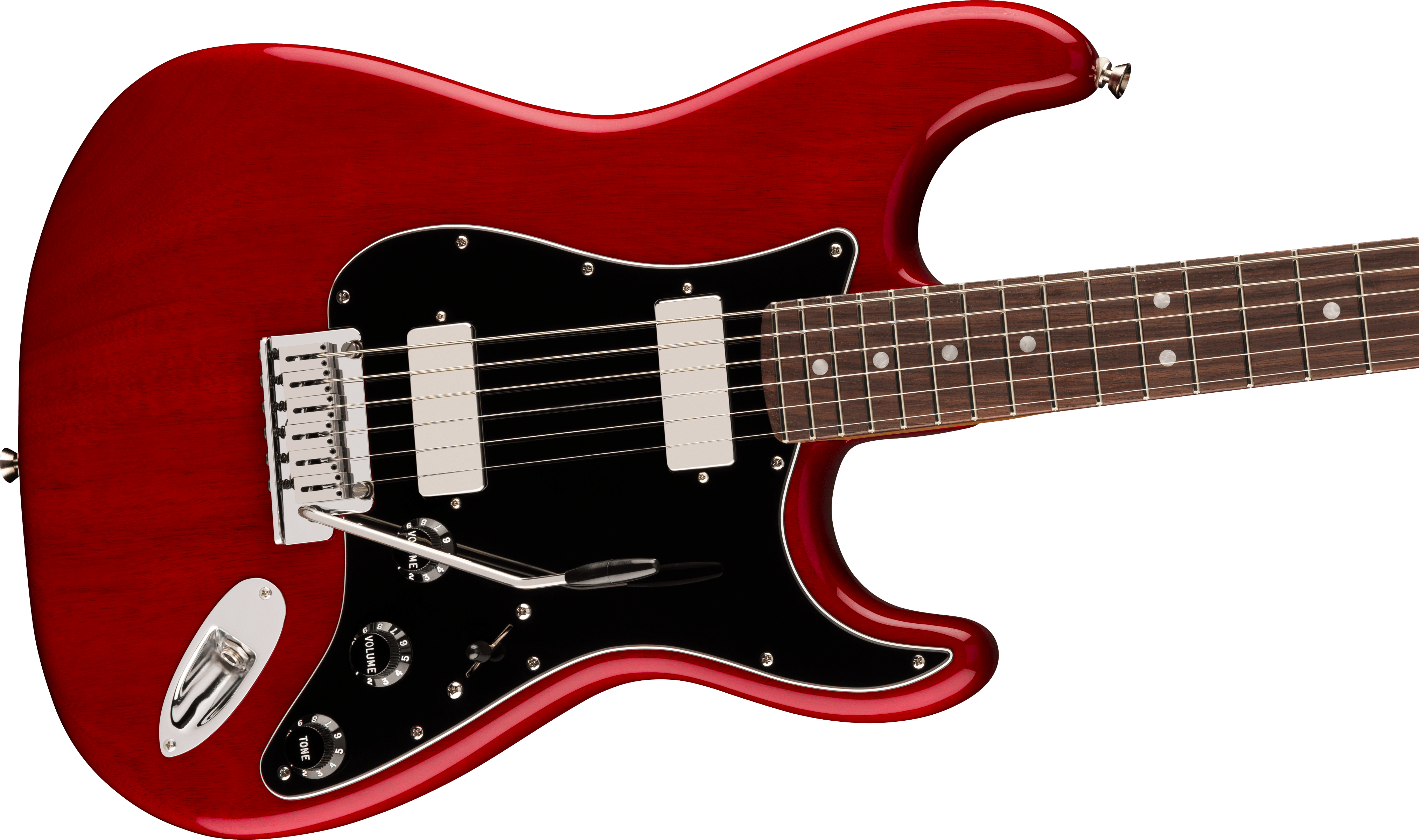 Fender® American Professional II Stratocaster® HH, Rosewood Fingerboard, Crimson Transparent