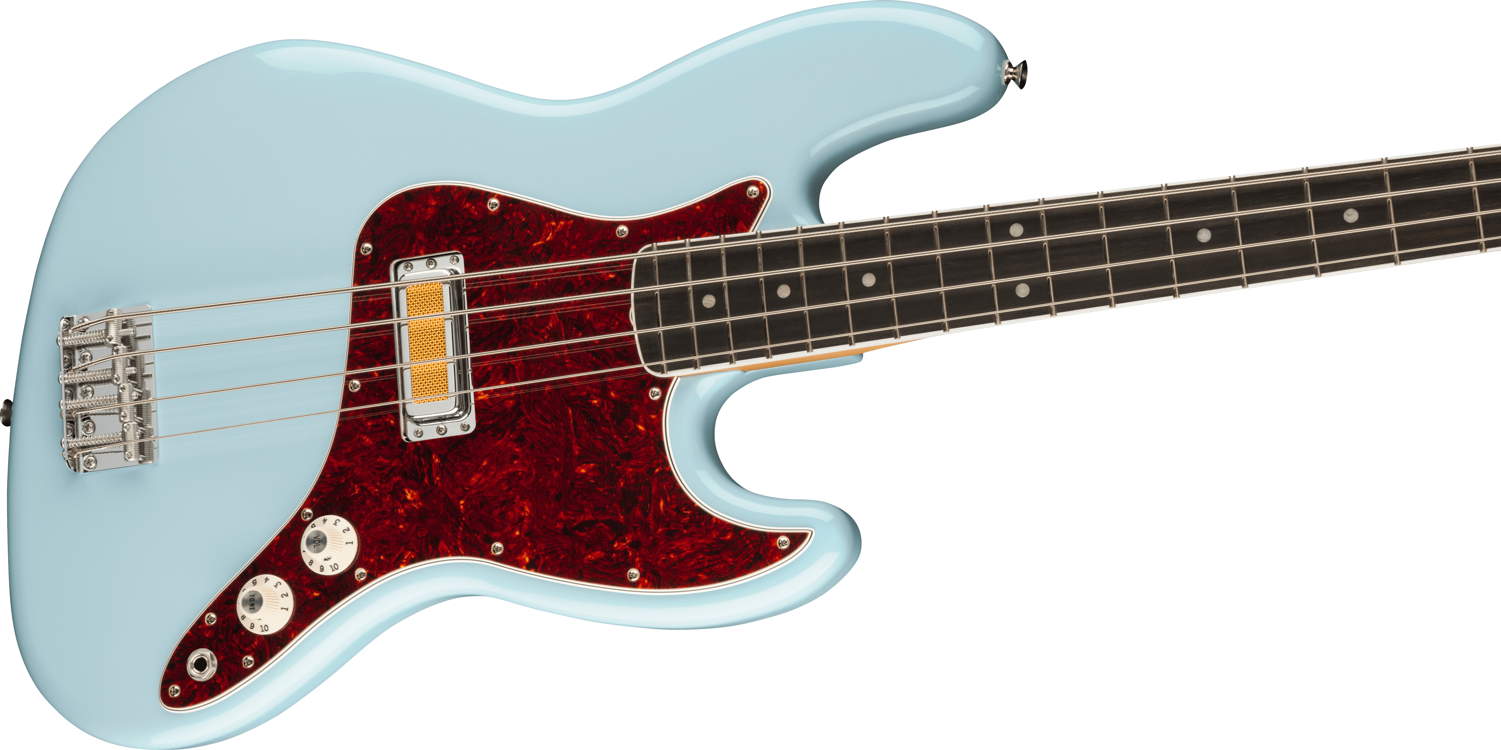 Fender® Gold Foil Jazz Bass®, Ebony Fingerboard, Sonic Blue