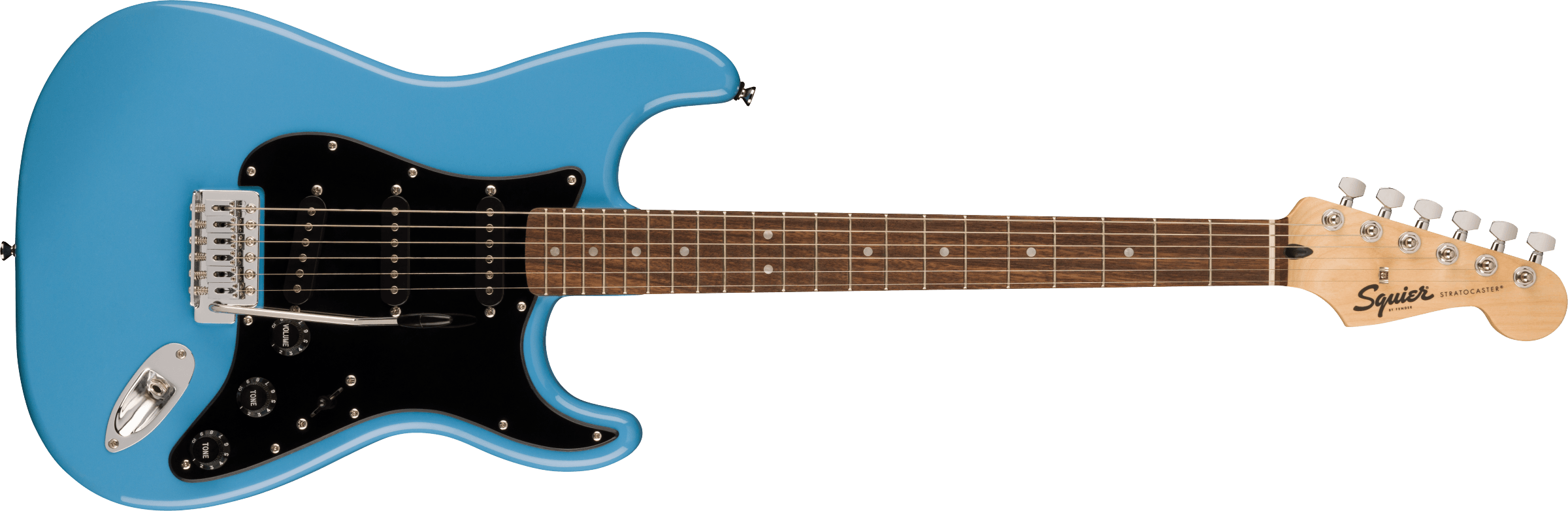 Squier® Sonic® Stratocaster®, Laurel Fingerboard, Black Pickguard, California Blue