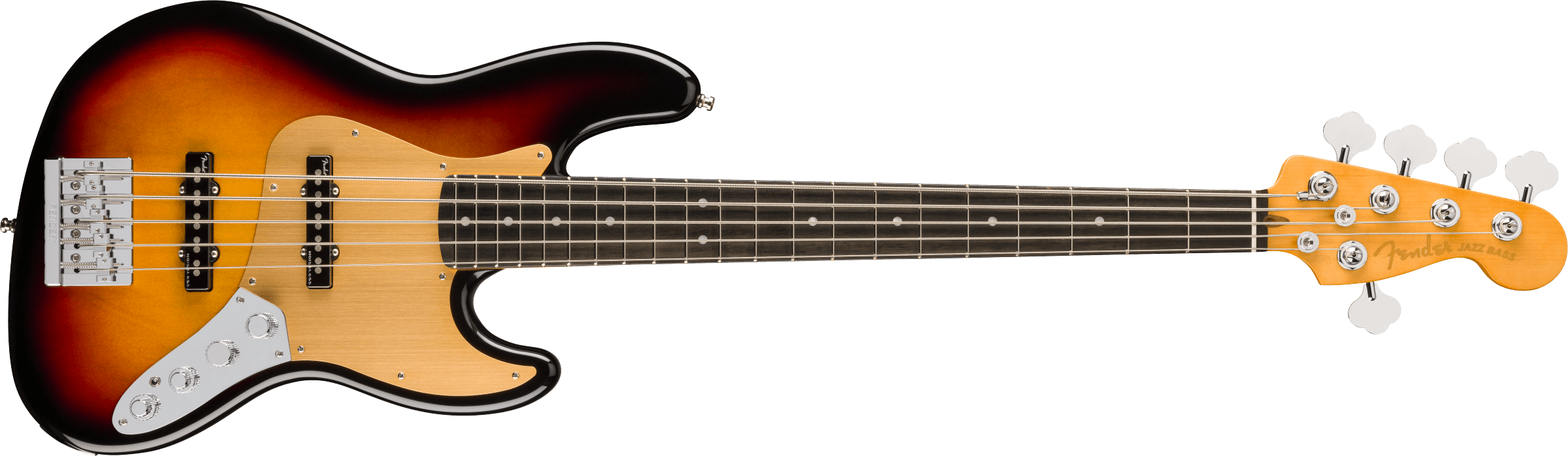 Fender® American Ultra II Jazz Bass® V, Ebony Fingerboard, Ultraburst