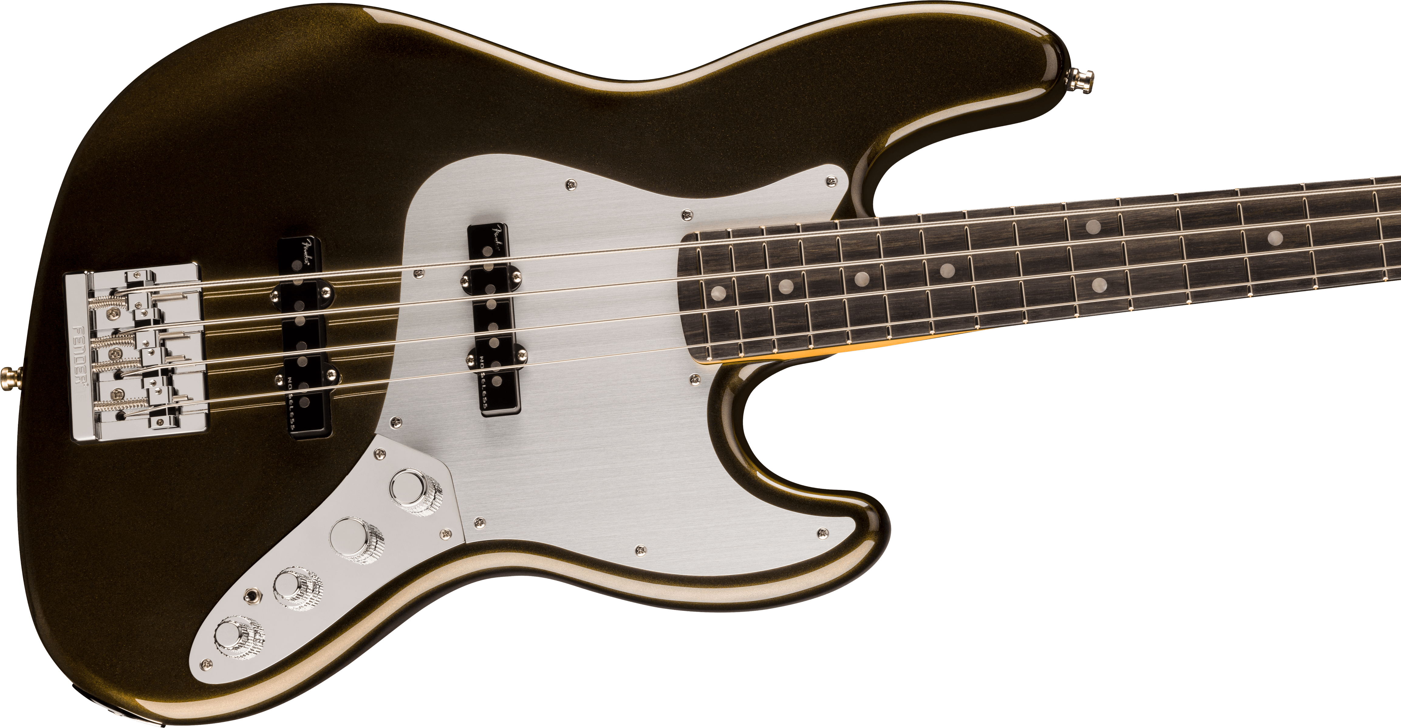 Fender® American Ultra II Jazz Bass®, Ebony Fingerboard, Texas Tea