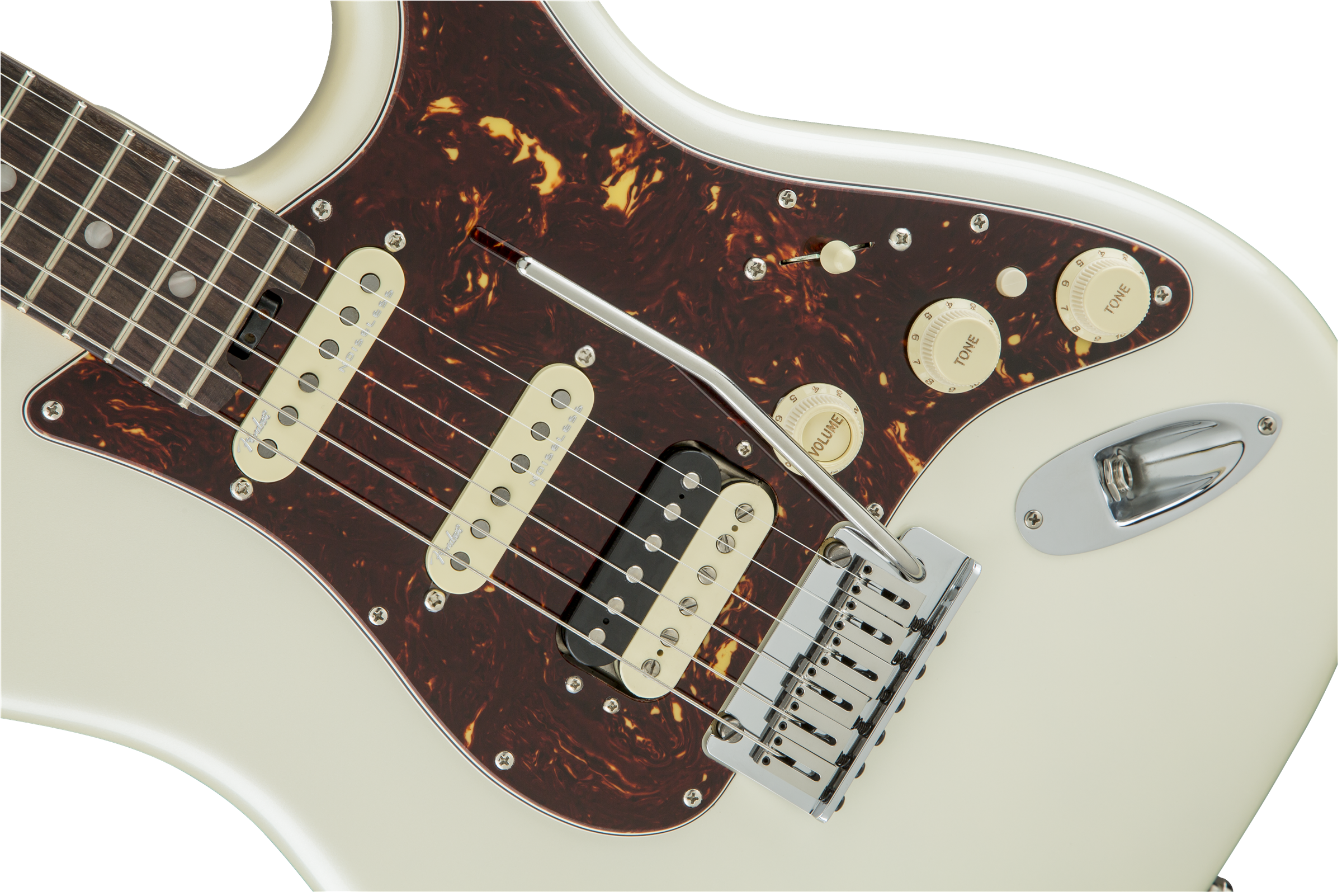 Fender® American Elite Stratocaster® HSS ShawBucker™, Rosewood Fingerboard, Olympic Pearl
