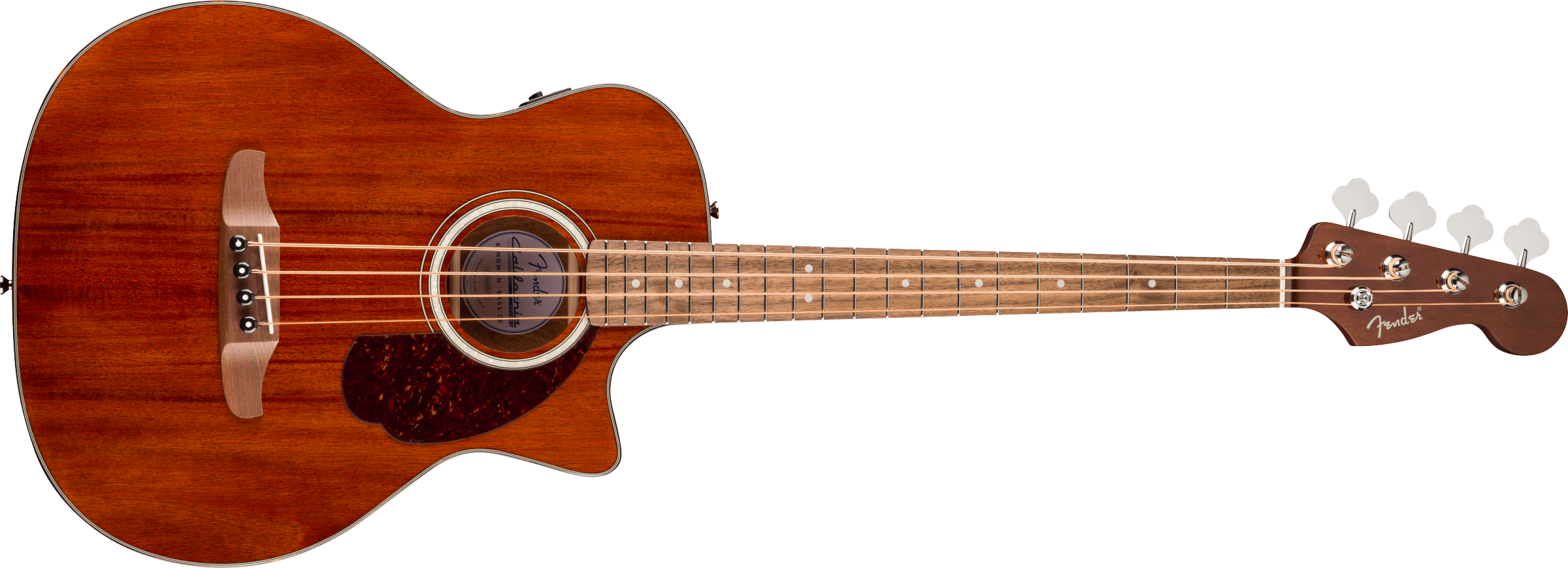 Fender® California Deluxe Kingman™ Bass CE Mahogany, Walnut Fingerboard, Natural