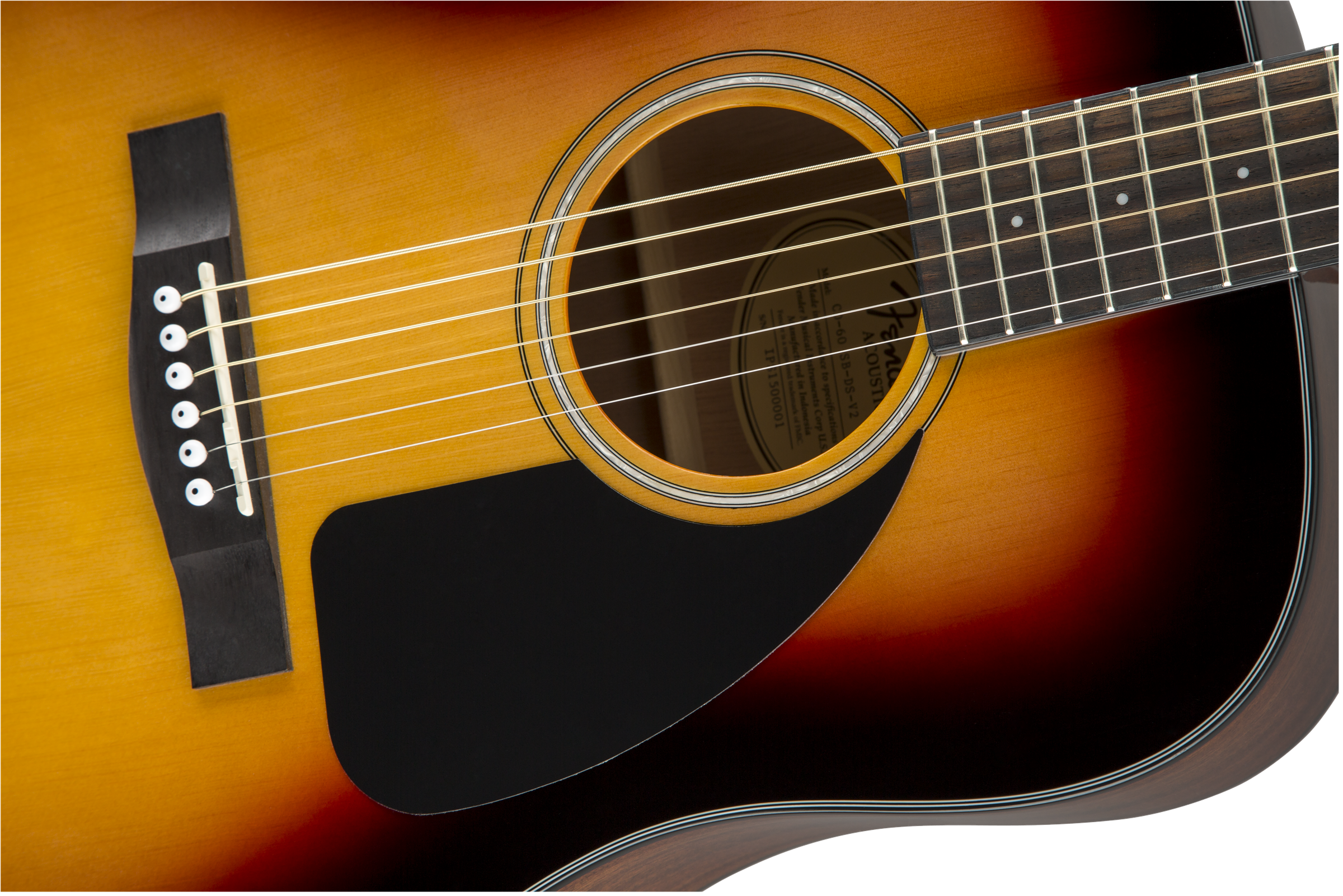 Fender® CD-60 Dreadnought V3 DS, Walnut Fingerboard, Sunburst