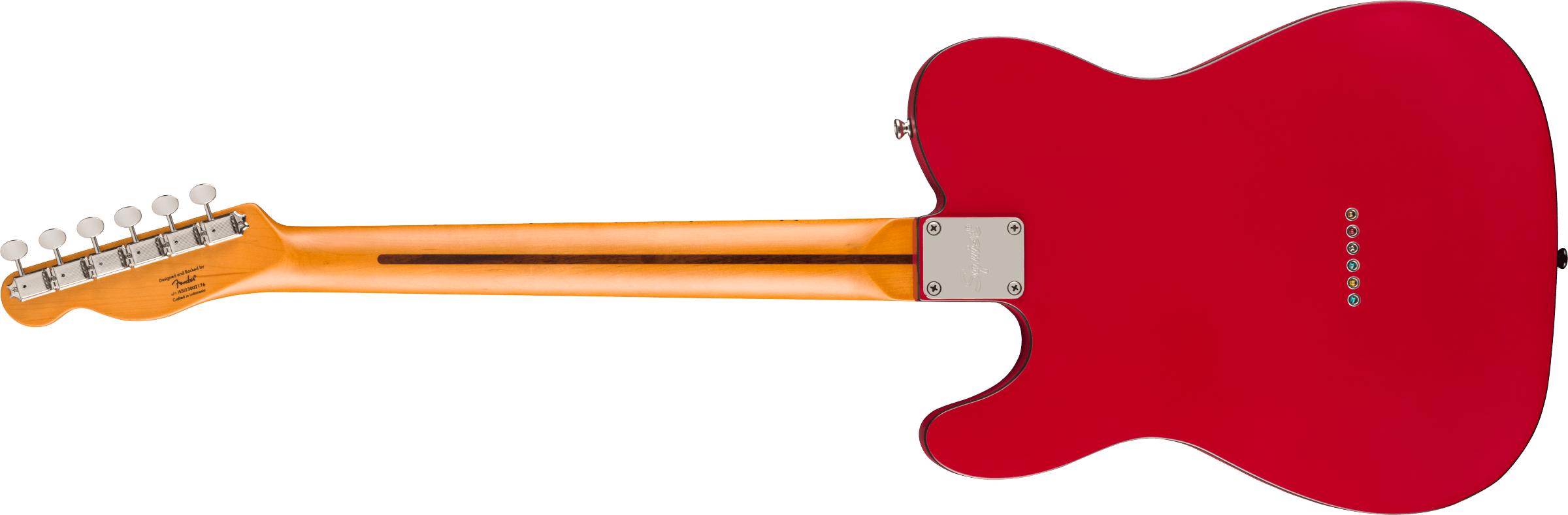 Squier® Limited Edition Classic Vibe™ '60s Custom Telecaster®, Maple Fingerboard, Parchment Pickguard, Satin Dakota Red