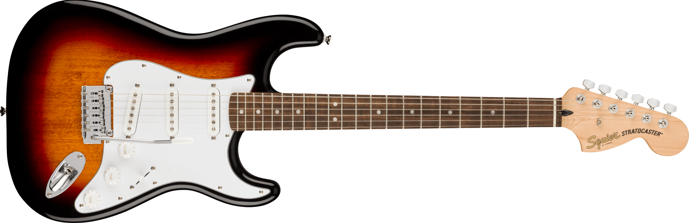 Squier®  Affinity Series™ Stratocaster®, Laurel Fingerboard, White Pickguard, 3-Color Sunburst