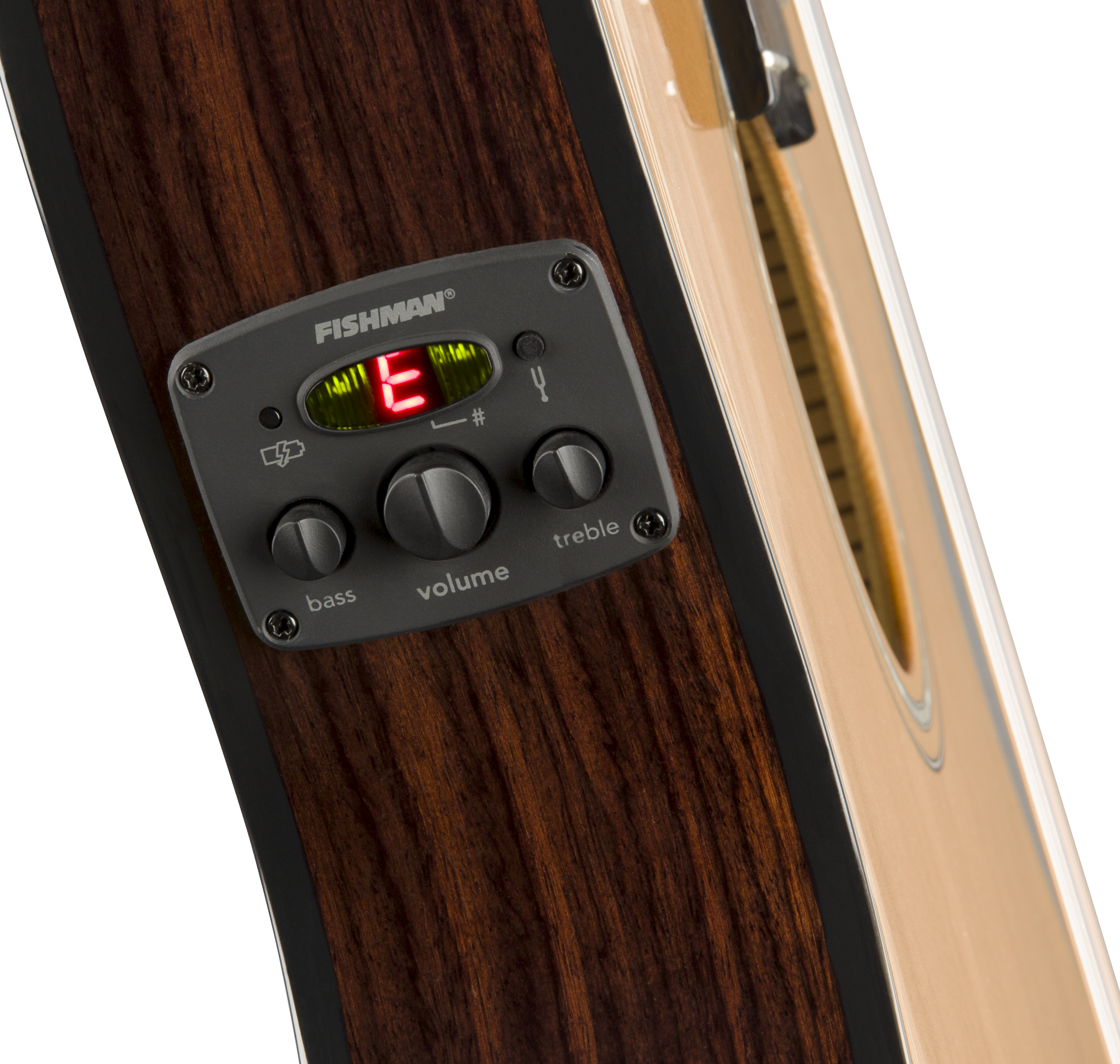 Fender® CN-140SCE Nylon Thinline, Walnut Fingerboard, Natural w/Case