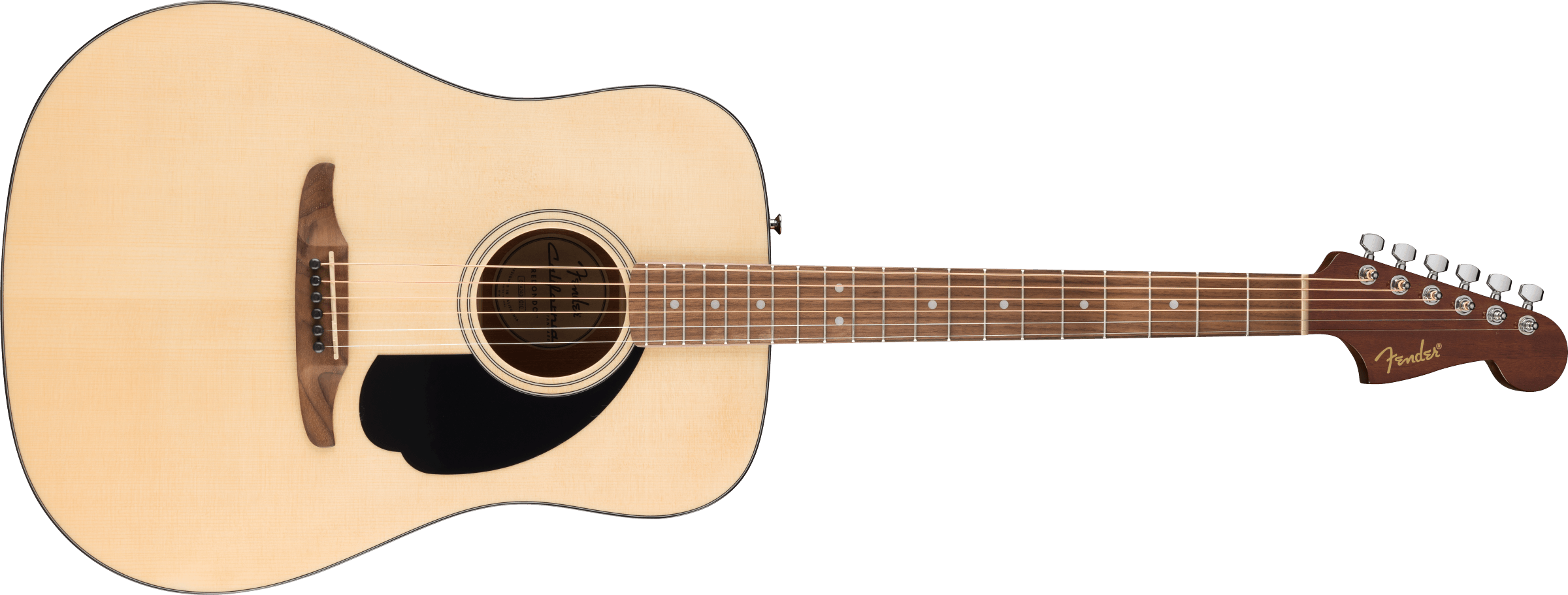 Fender® California Standard Redondo™, Spruce Top, Black Pickguard, Natural
