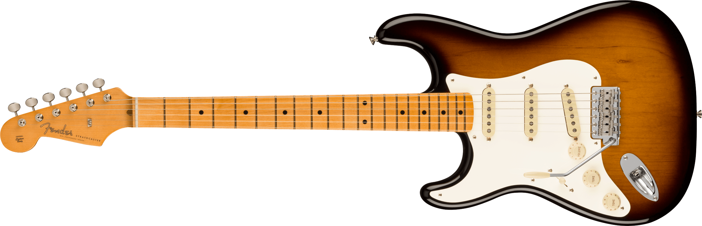 Fender® American Vintage II 1957 Stratocaster® Left-Hand, Maple Fingerboard, 2-Color Sunburst