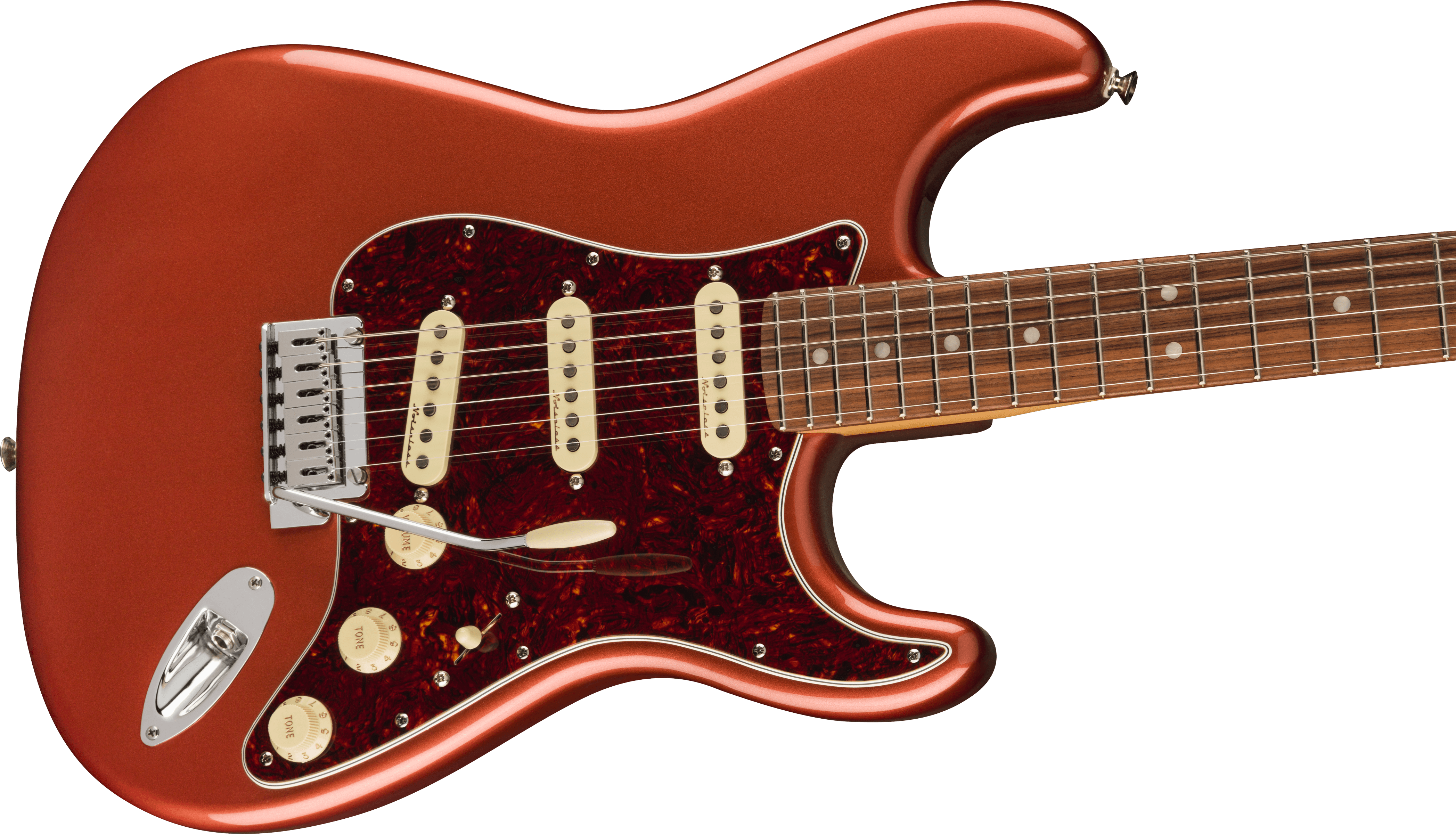 Fender® Player Plus Stratocaster®, Pau Ferro Fingerboard, Aged Candy Apple Red