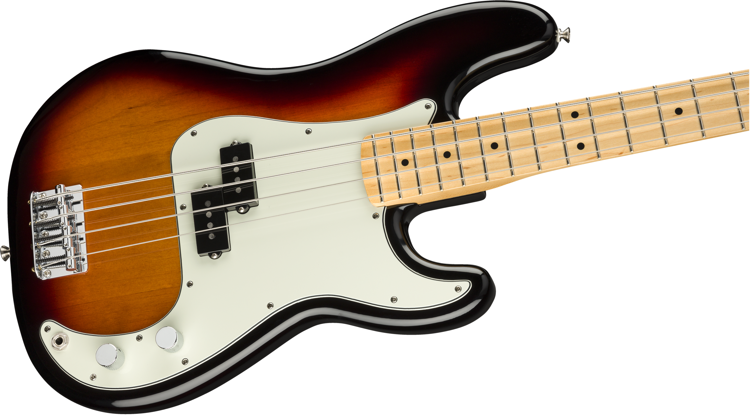 Fender® Player Precision Bass®, Maple Fingerboard, 3-Color Sunburst