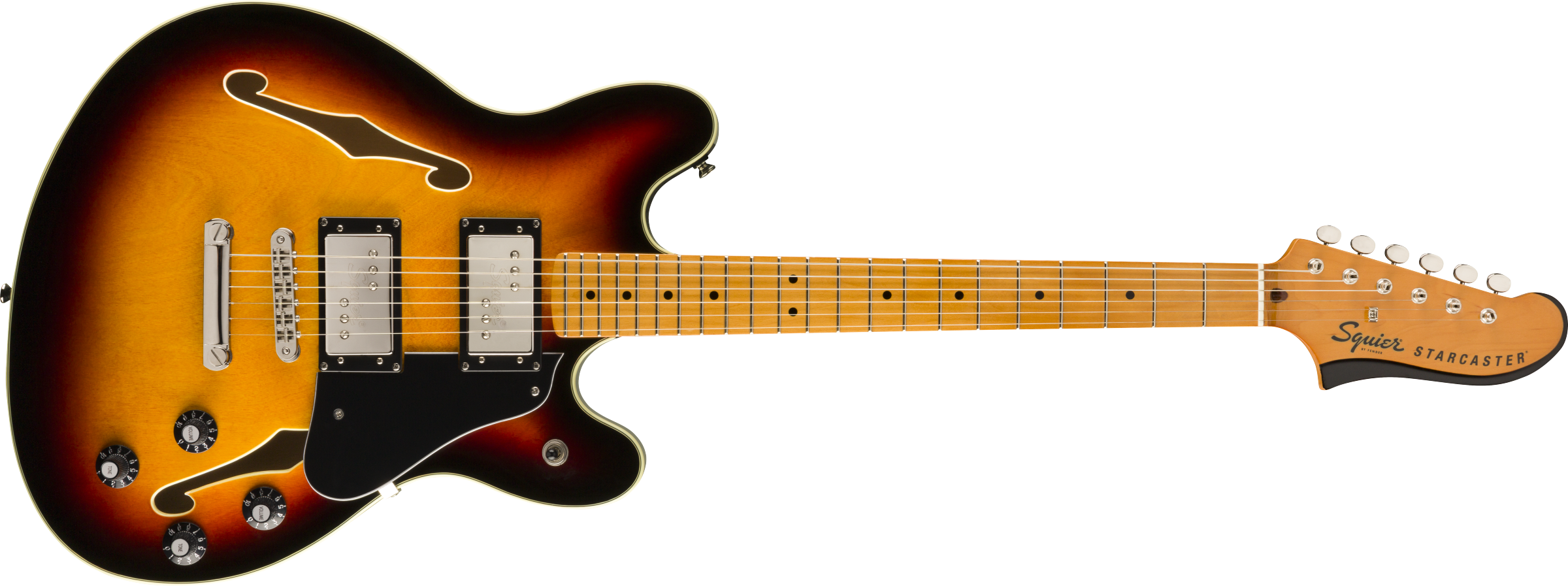 Squier® Classic Vibe Starcaster®, Maple Fingerbaord, 3-Color Sunburst