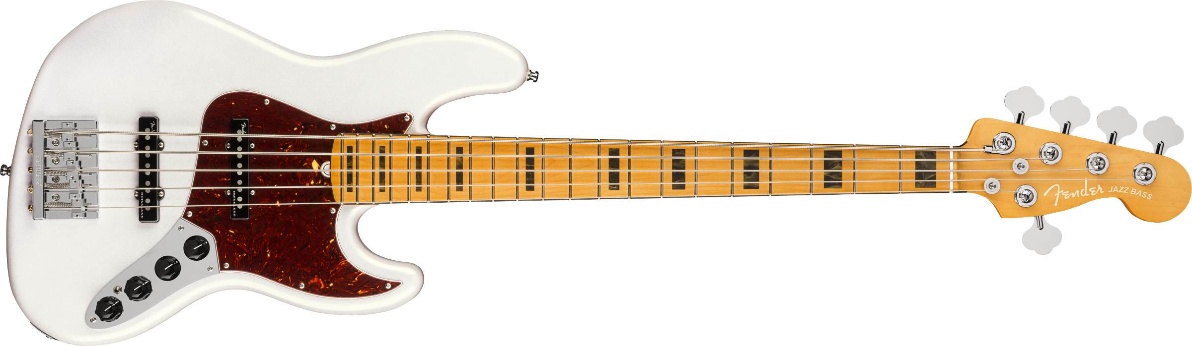 Fender® American Ultra Jazz Bass® V, Maple Fingerboard, Arctic Pearl