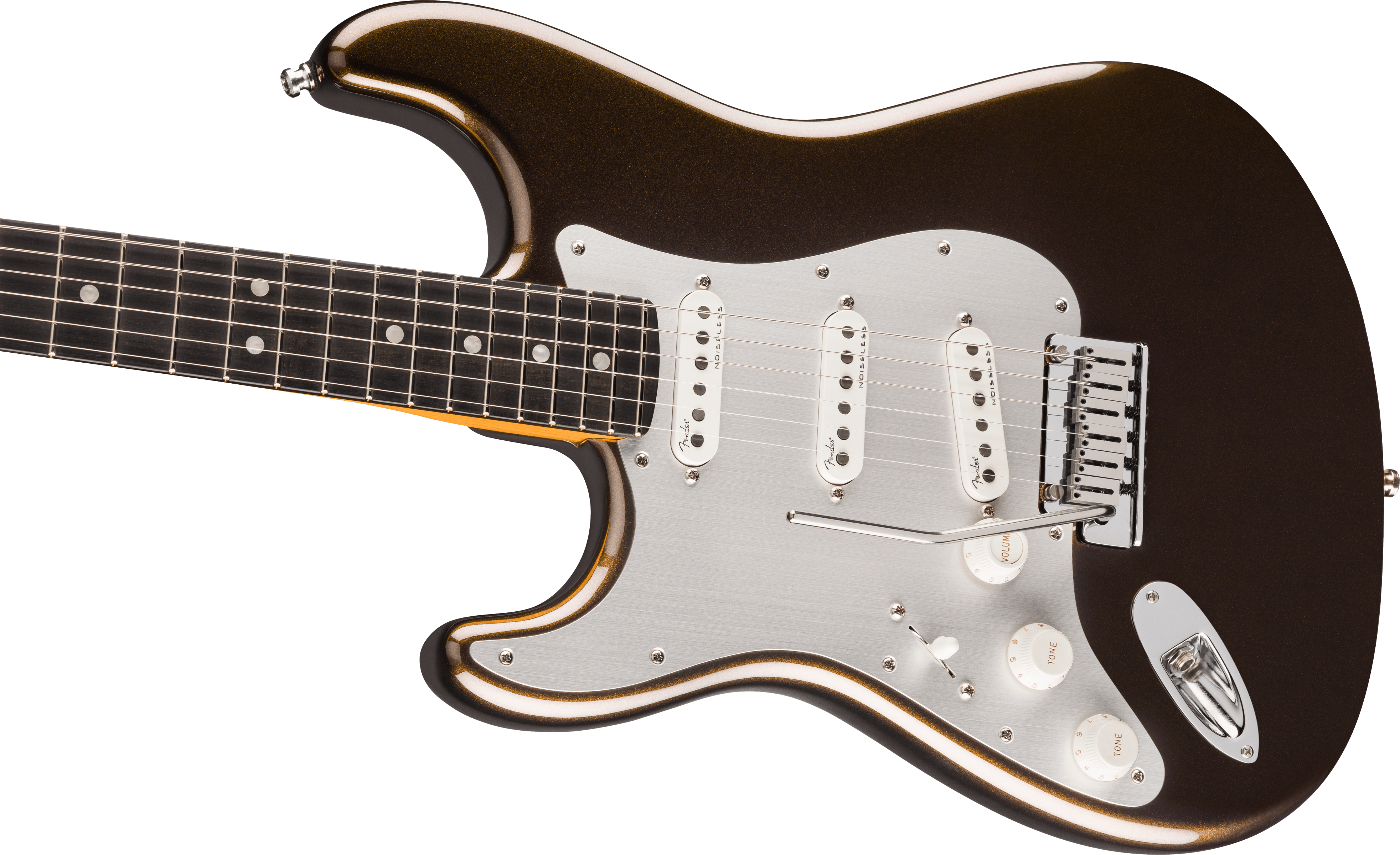 Fender® American Ultra II Stratocaster® Left-Hand, Ebony Fingerboard, Texas Tea