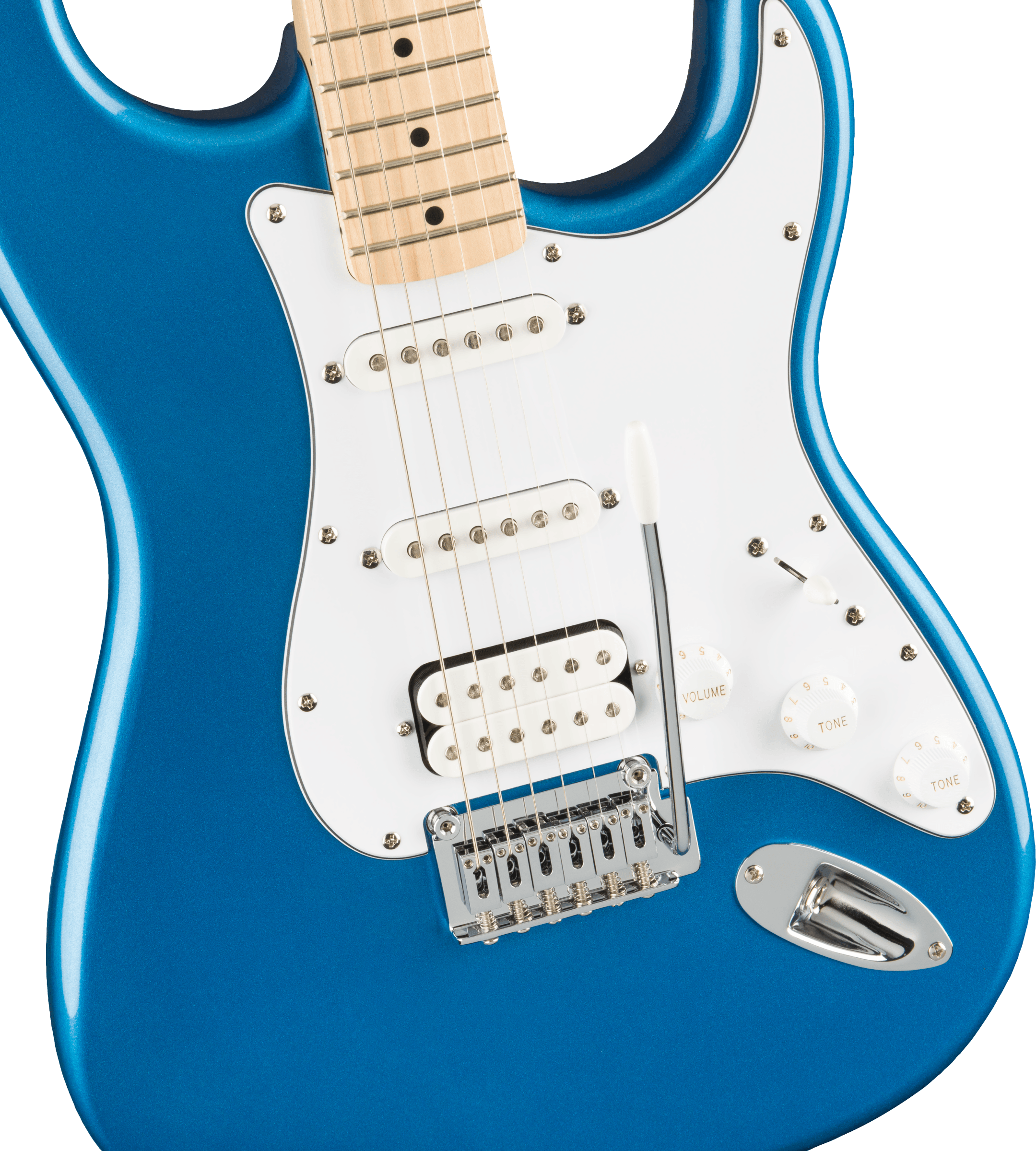 Squier® Affinity Series™ Stratocaster® HSS Pack, Maple Fingerboard, Lake Placid Blue, Gig Bag, 15G - 230V EU