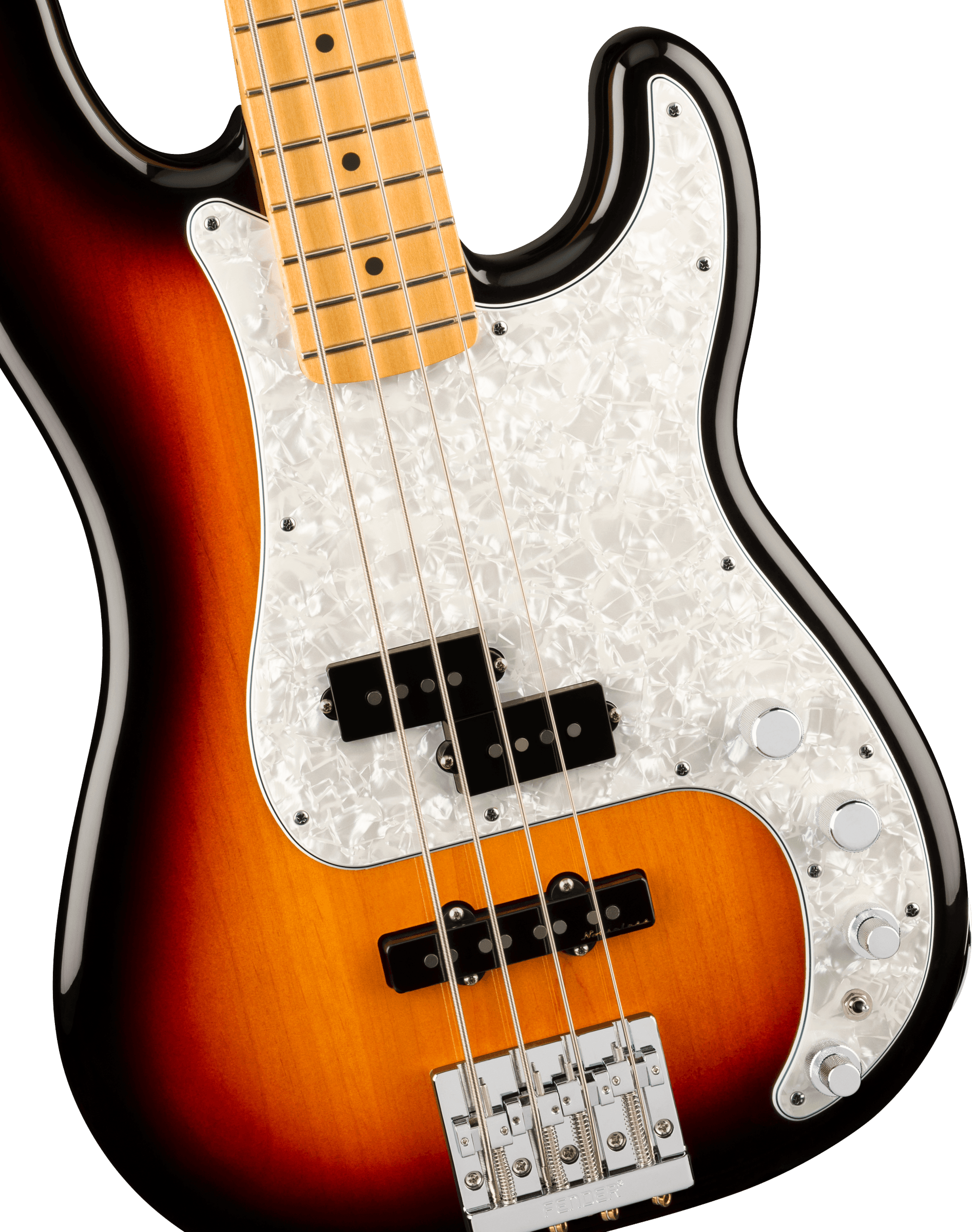Fender® Player II Modified Active Precision Bass®, Maple Fingerboard, 3 Tone Sunburst