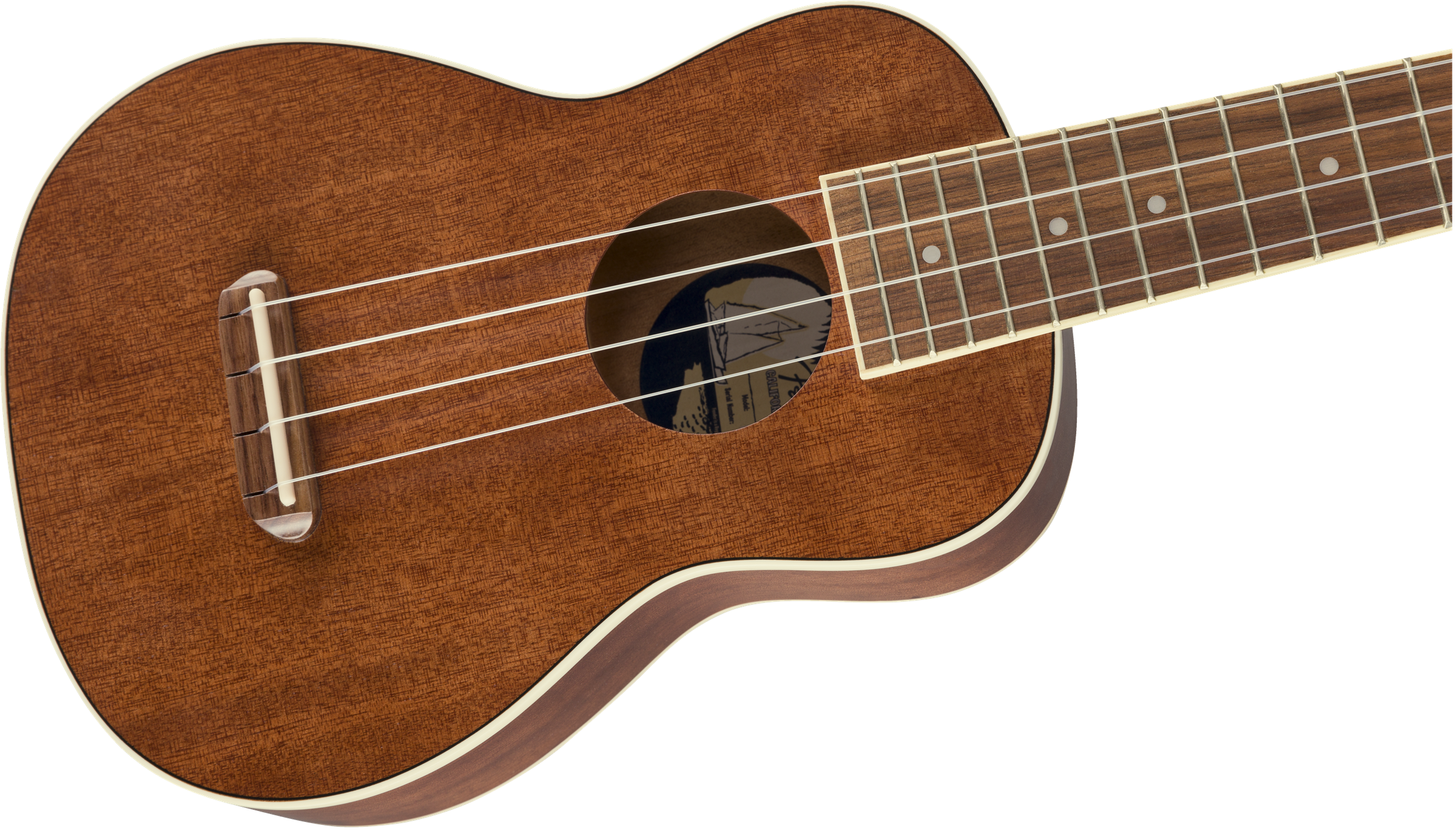 Fender® Seaside Soprano Ukulele Pack, Walnut Fingerboard, Natural