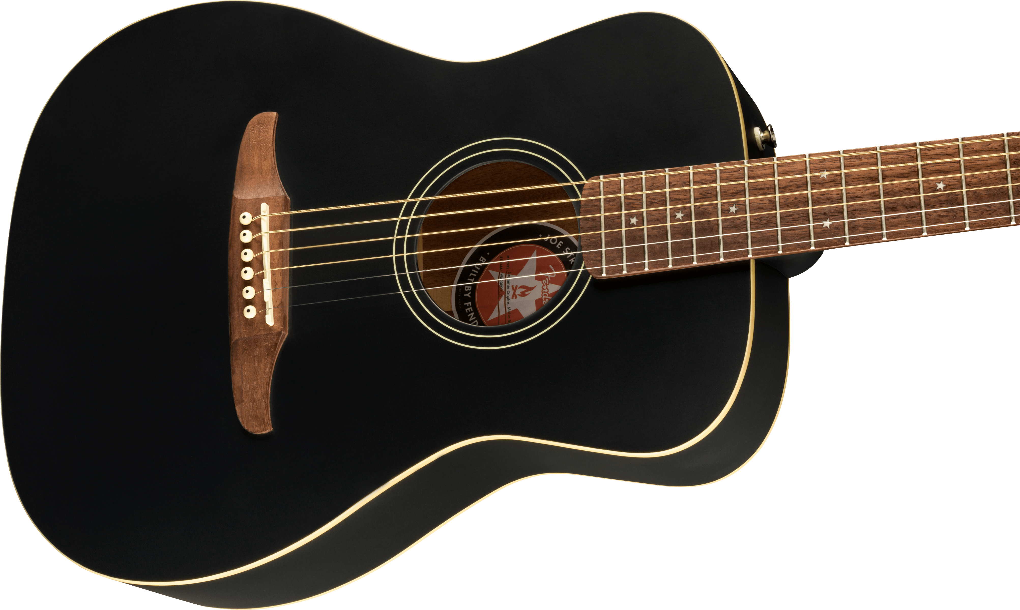 Fender® Joe Strummer Campfire, Walnut Fingerboard, Matte Black