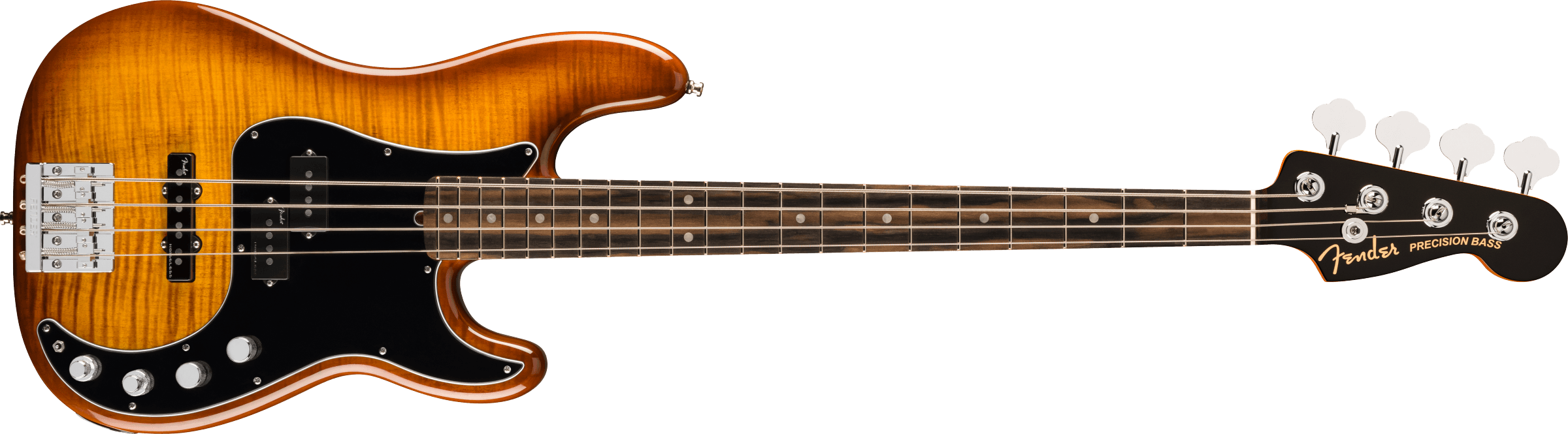 Fender® Limited Edition American Ultra Precision Bass®, Ebony Fingerboard, Tiger's Eye