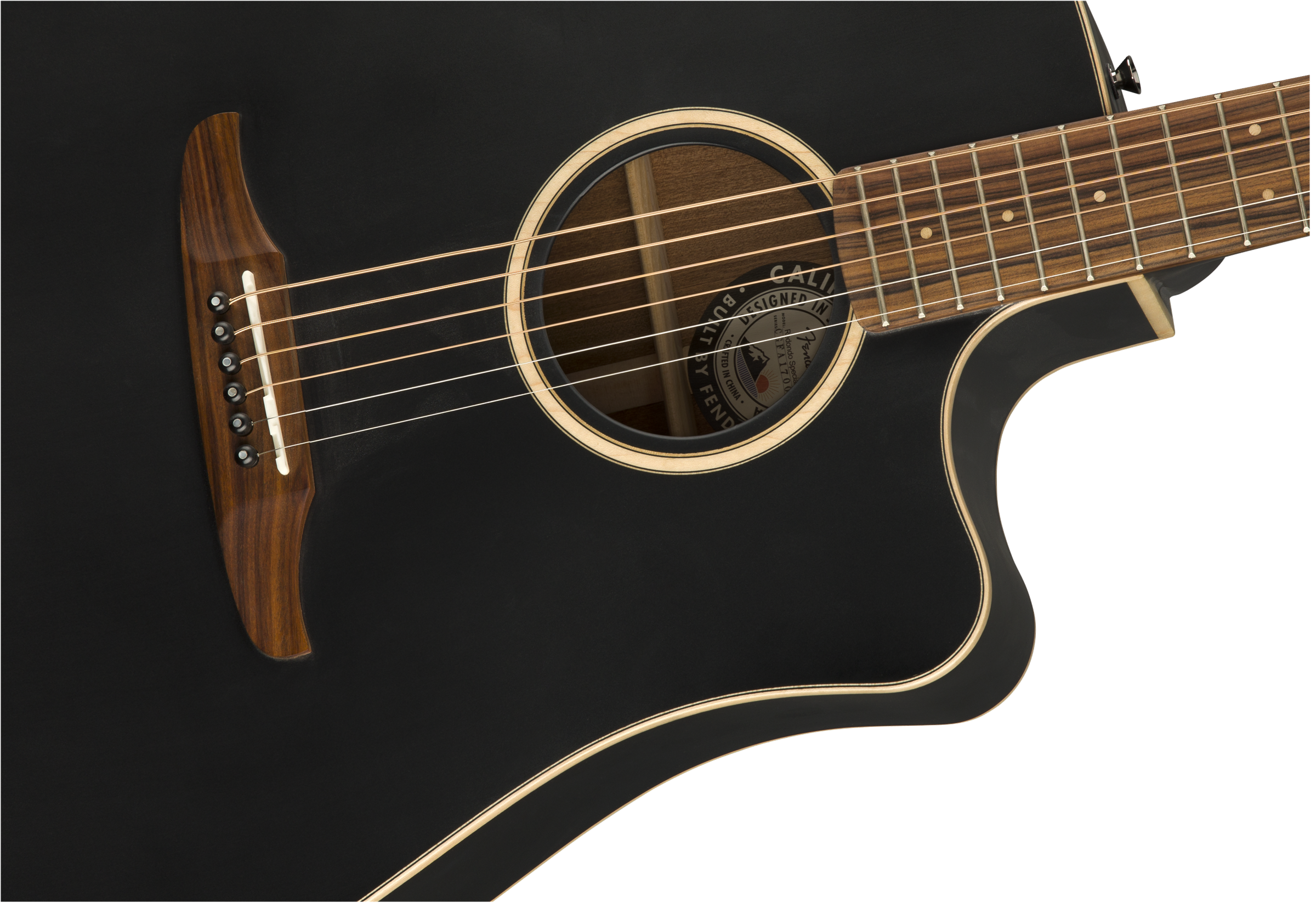 Fender® Redondo Special, Pau Ferro Fingerboard, Matte Black w/bag
