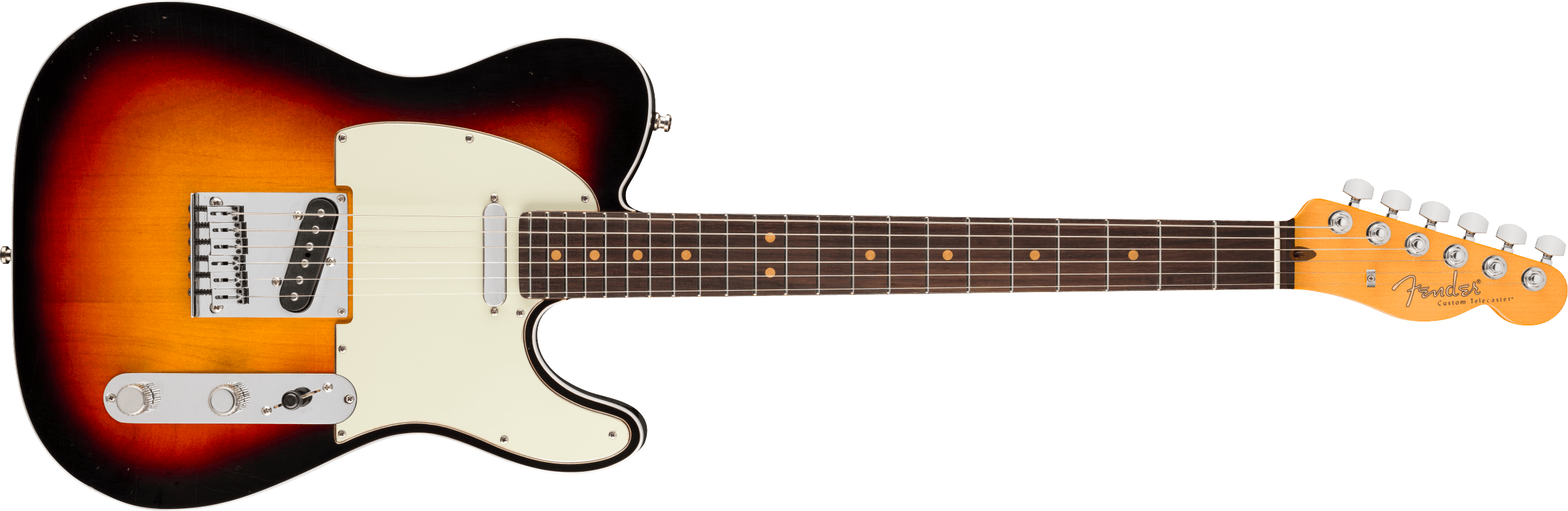 Fender® American Ultra Luxe Vintage '60s Custom Telecaster®, Rosewood Fingerboard, 3-Color Sunburst