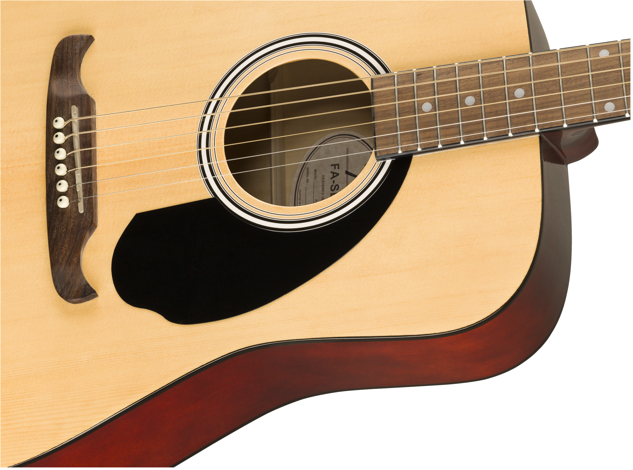 Fender® FA-125 Dreadnought w/bag, Walnut Fingerboard, Natural