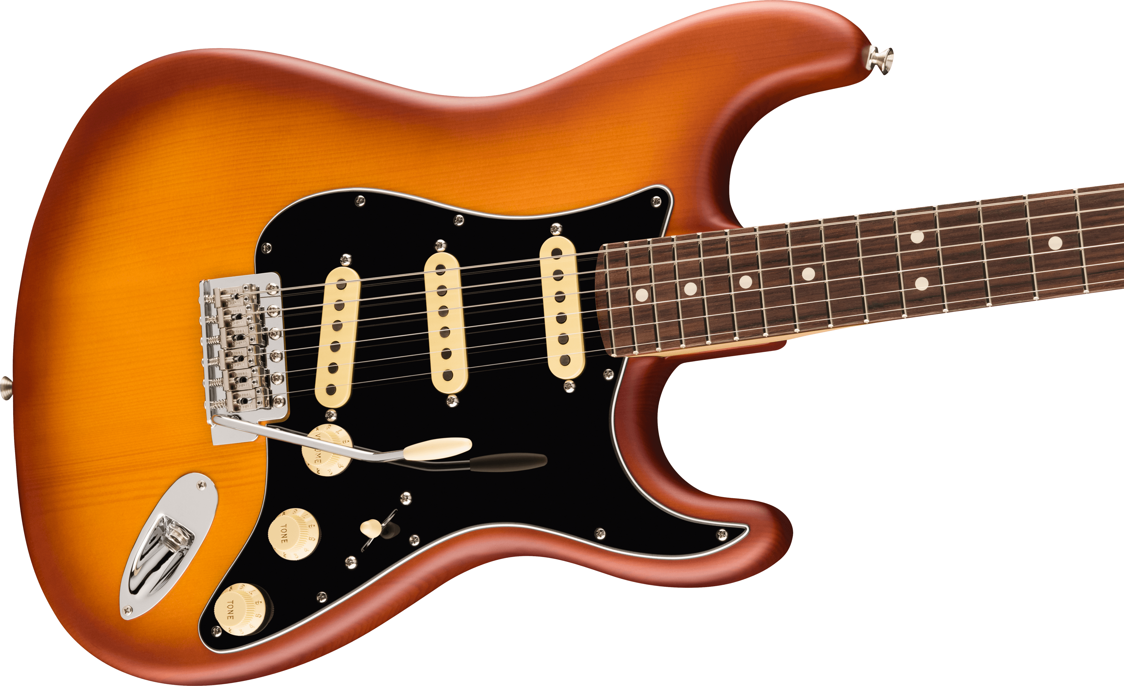 Fender® Limited Edition American Performer Timber Spruce Stratocaster®, Rosewood Fingerboard, Honey Burst
